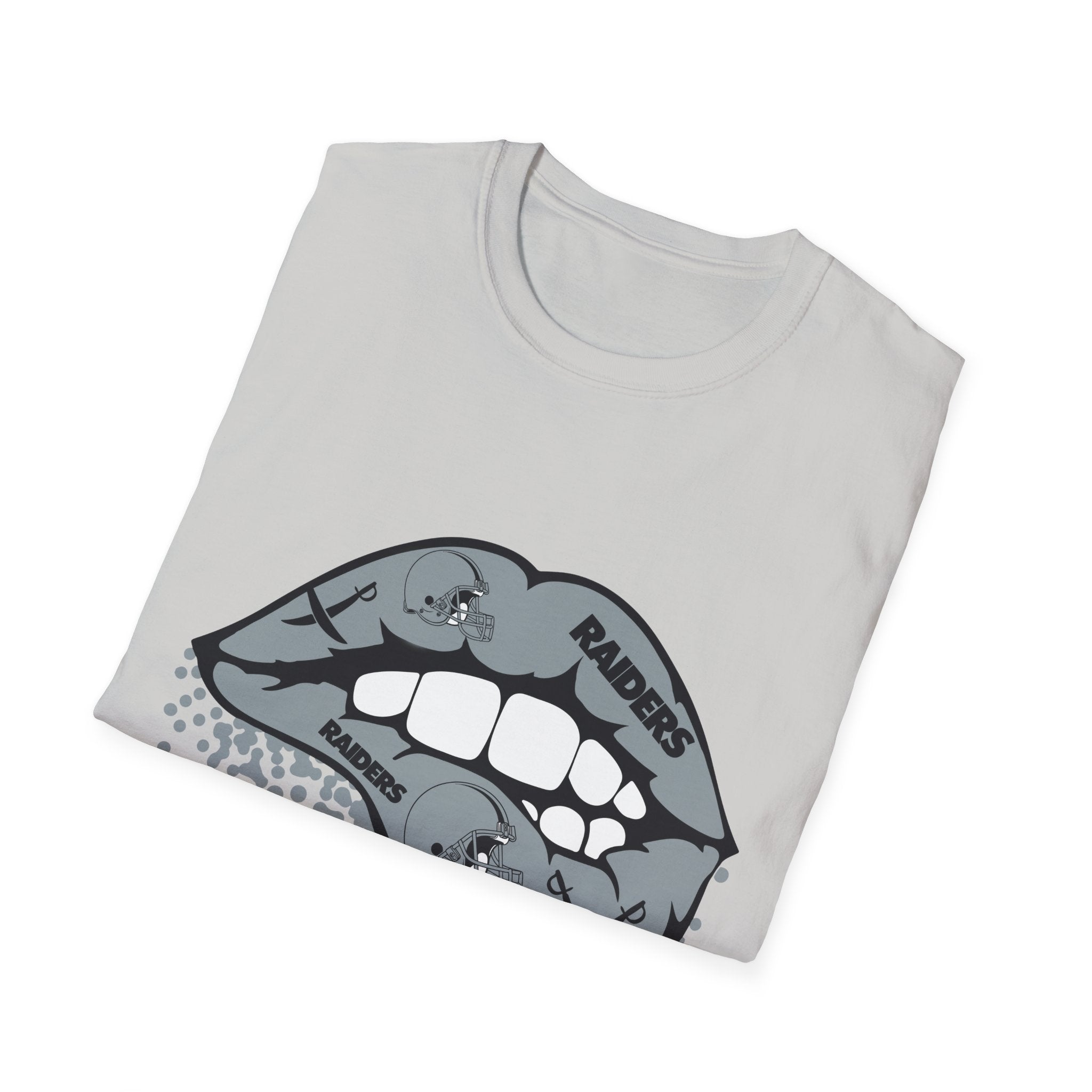 Lip Bite Raiders Unisex T-Shirt -Vintage Inspired Tee, Classic Shirt, Football Fan Shirt, Team Sports Top, Soft Cotton Jersey