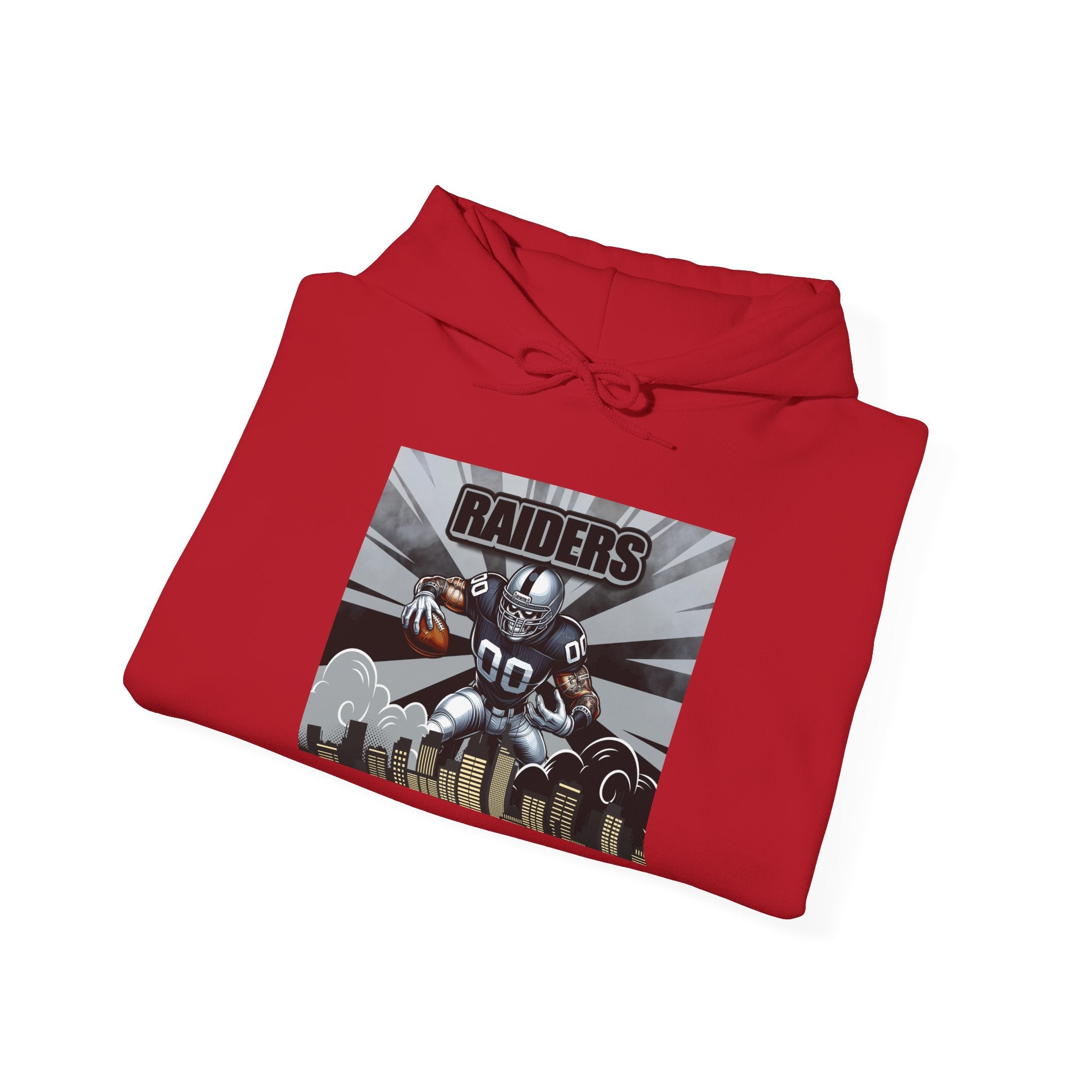 City Warrior Raiders Hoodie, Skyline Power Edition, Touchdown Raiders Hoodie, Unisex Hoodies, Raiders Football Fan Hoodie