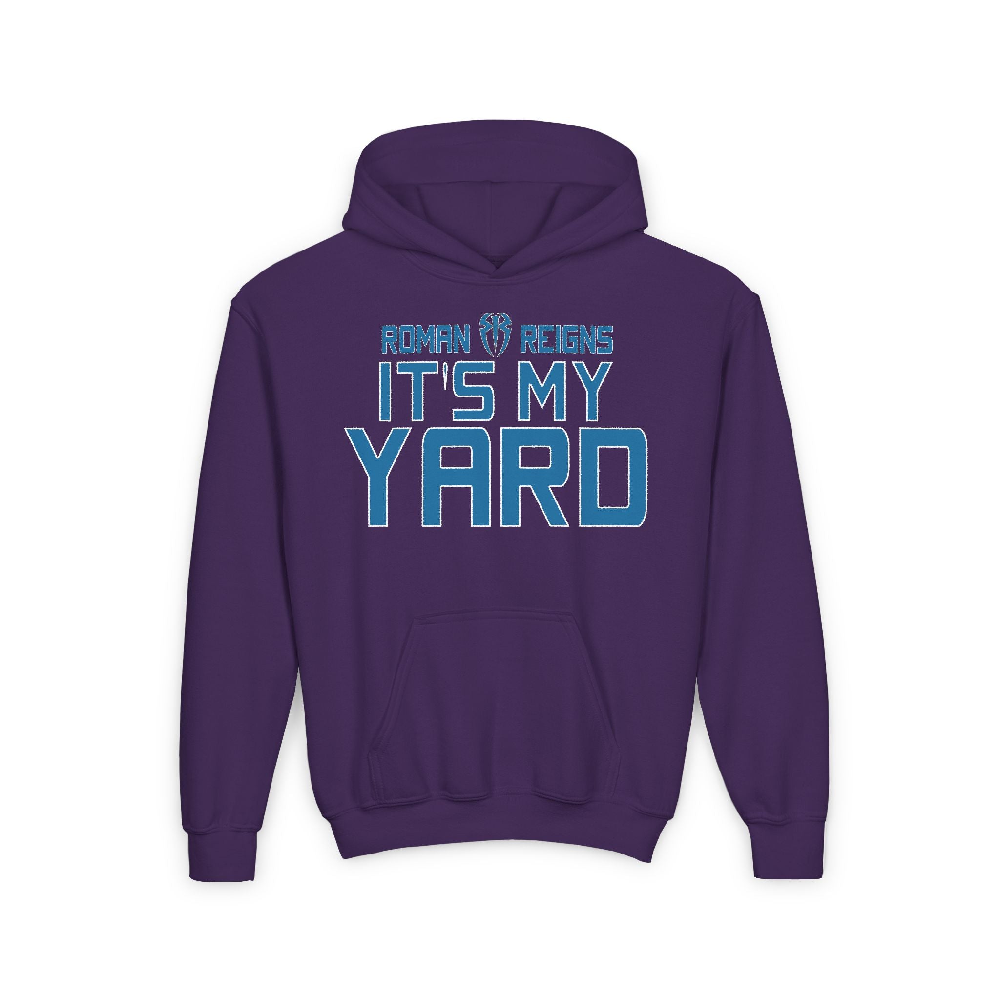 Roman Reigns "It's My Yard" Shirt Design, Sports Fan Kids Hoodies - Youth Heavy Blend Hooded Sweatshirt, Unisex, Gift for Her-Him, Casual Outwear
