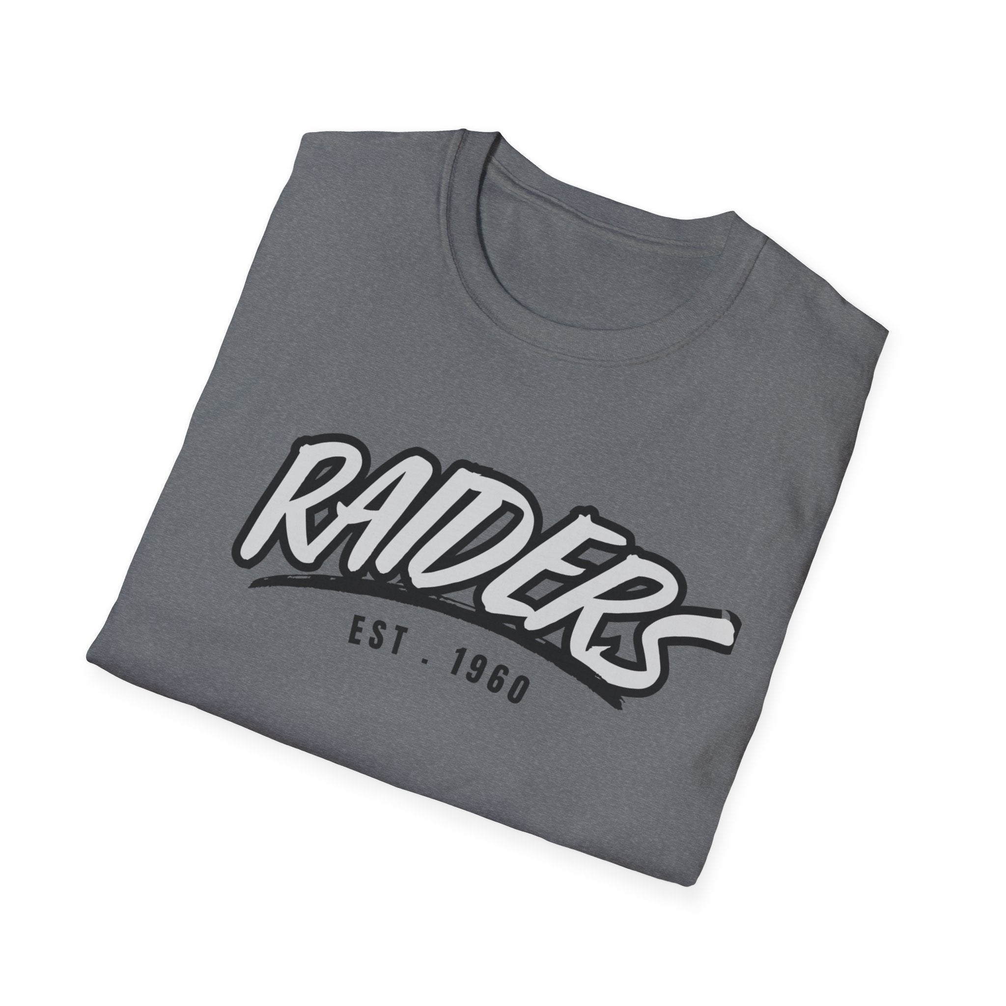 Football Shirt Unisex Softstyle T-Shirt, Football Fan Tee, Team Raiders Football Gift, Sports Fan Apparel, Game Day Shirt