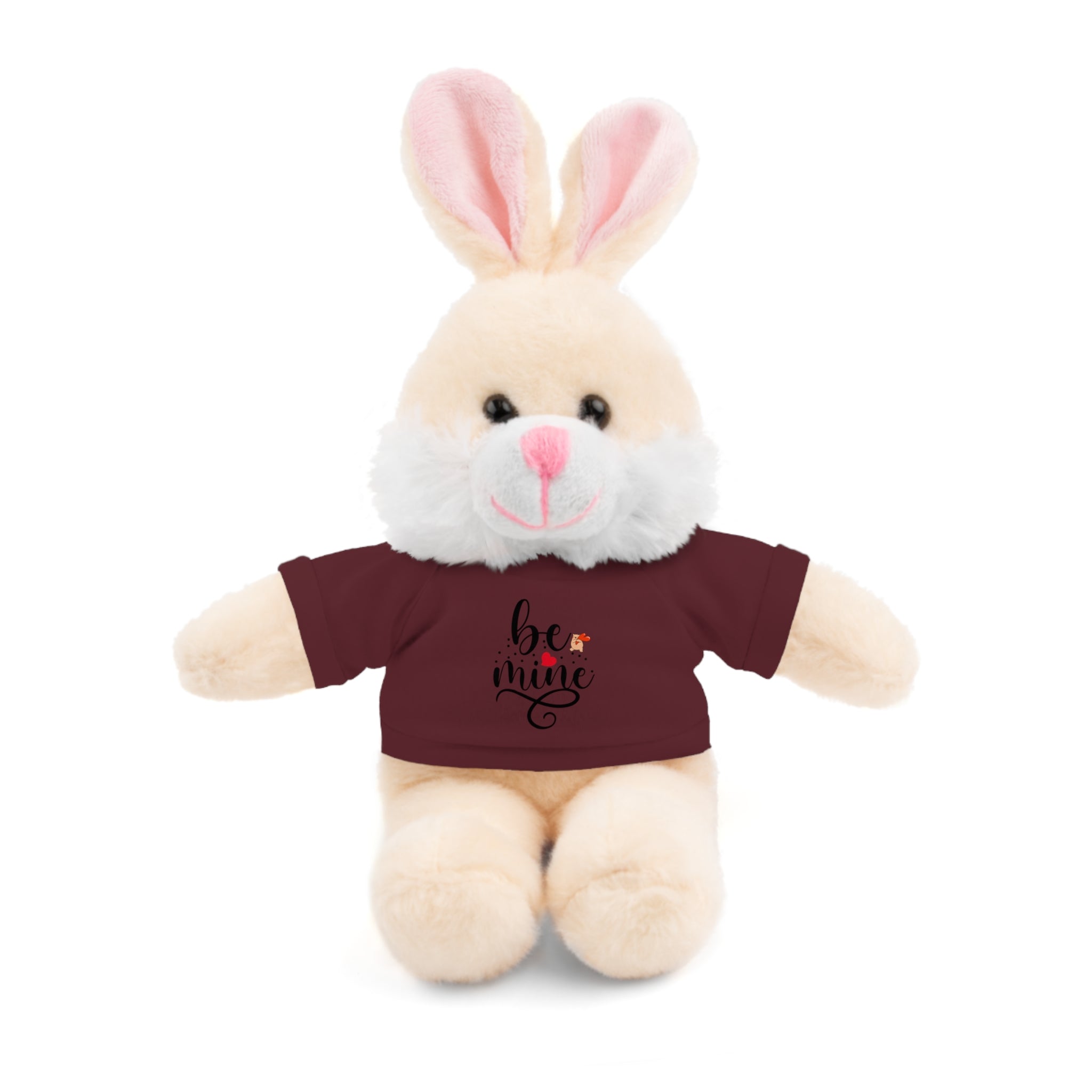 Lovely Panda Plushy, Be Mine, Stuffed Animals Shirt Printed, Suitable for Soft Valentine's Day Gift for Her, Him