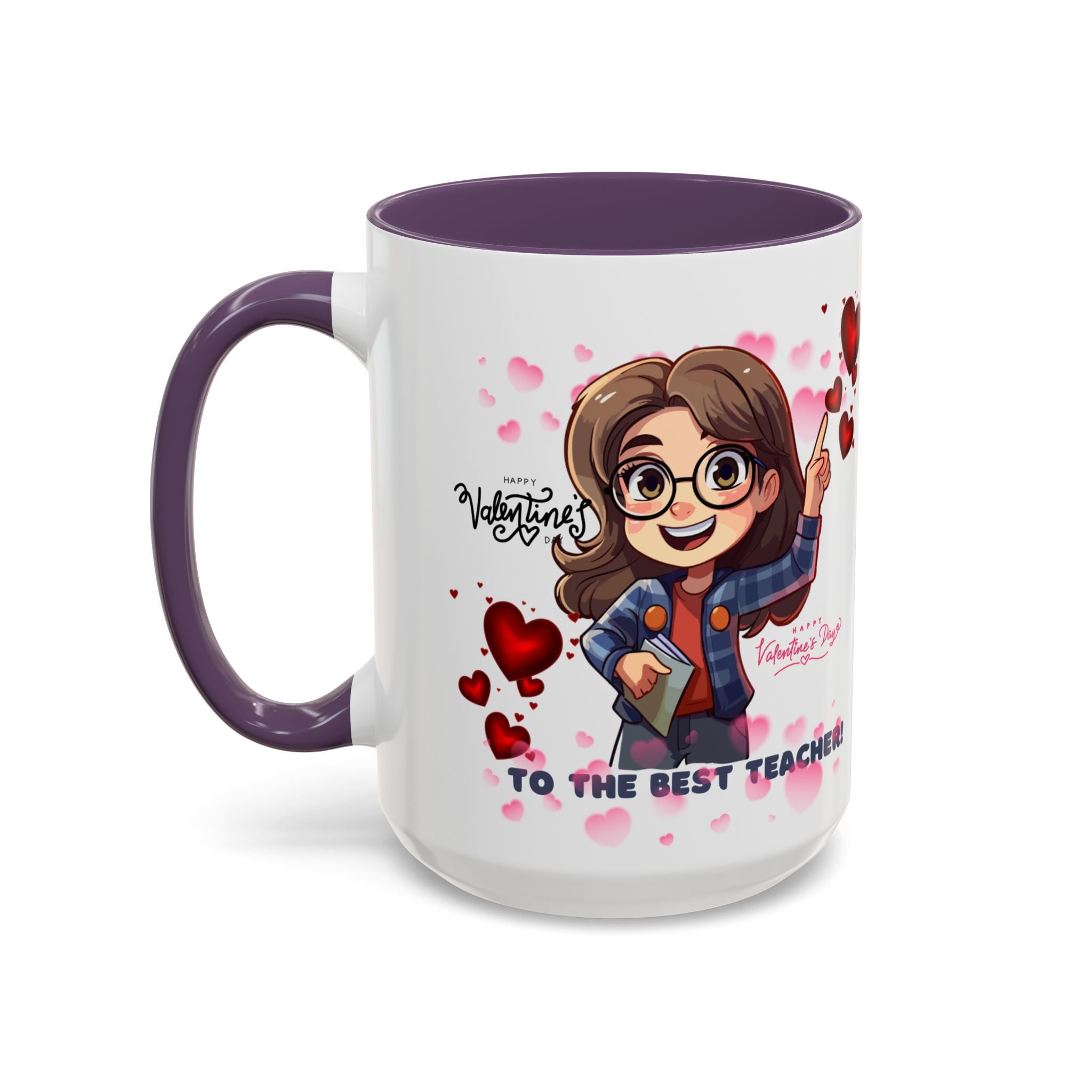 Teachers Gift Valentine's Design, Holiday Drinkware, Valentines, Christmas Birthday Gifts for Teachers, Coffee Mug for Teacher Valentines Day,