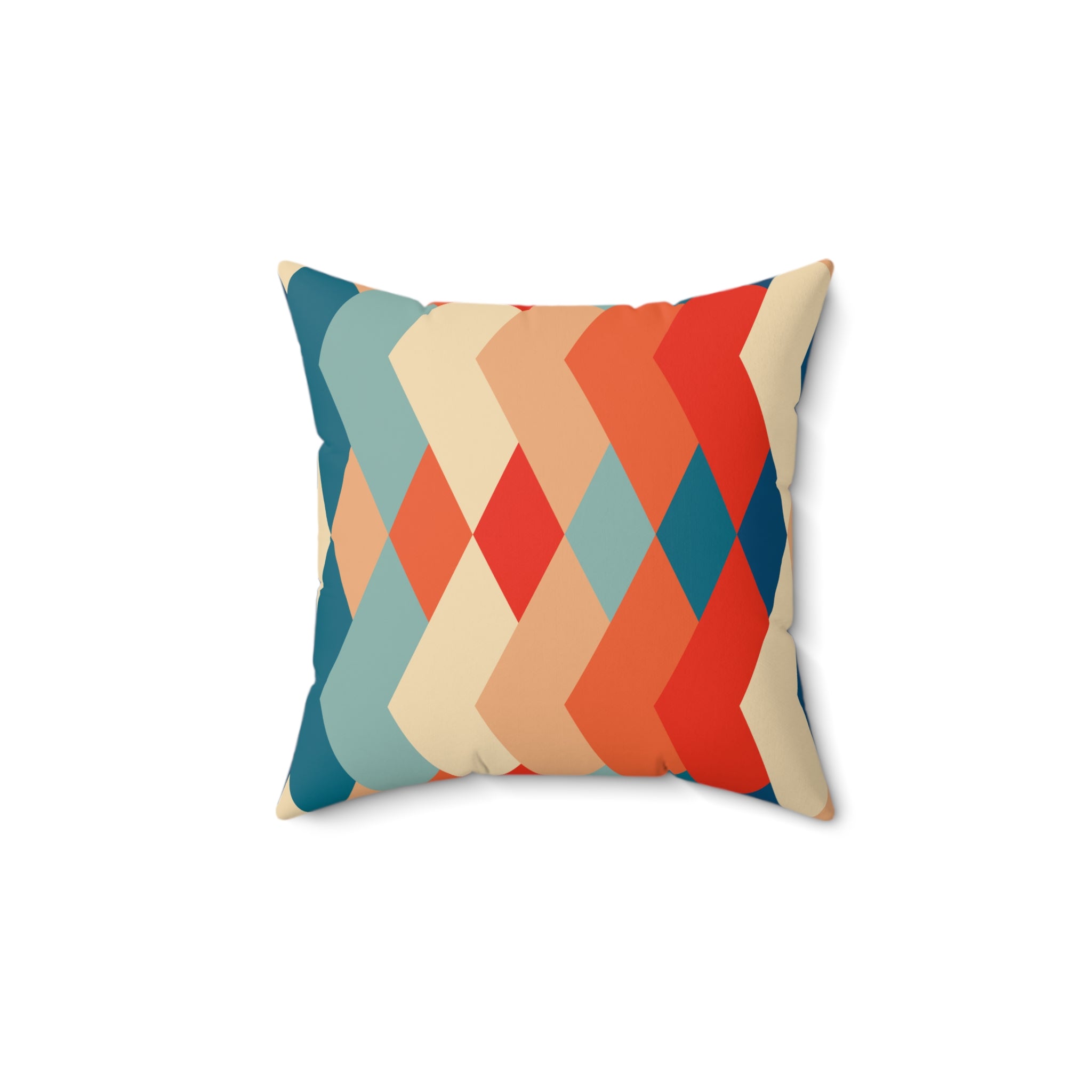 Vintage pattern 60s pattern Pillow Covers, Decorative Couch Sofa Accent Pillows, Living Room Spun Polyester Square Pillow