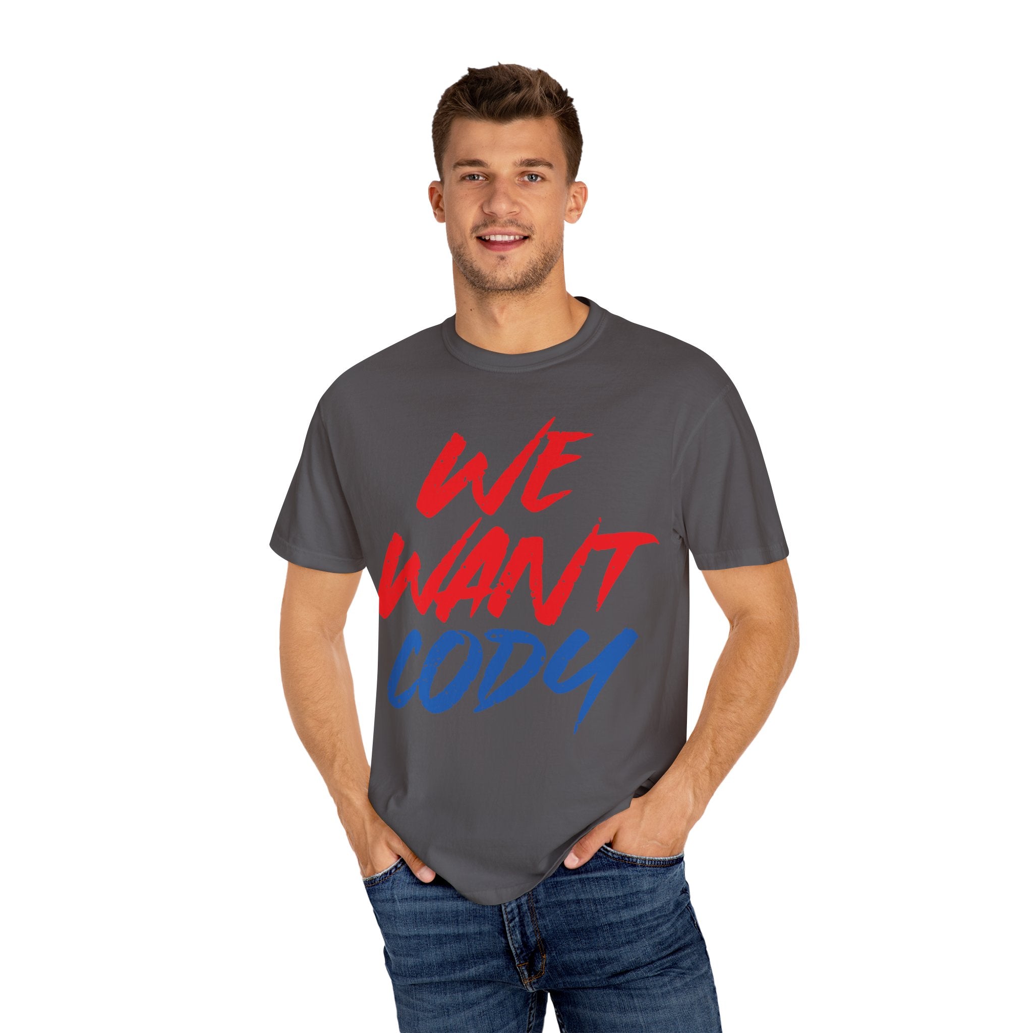We Want Cody Graphic Design Cody Rhodes Fan Shirt, Sports Fan T-shirt, Unisex Shirt, Gift for Her-Him, Casual Outwear Shirt
