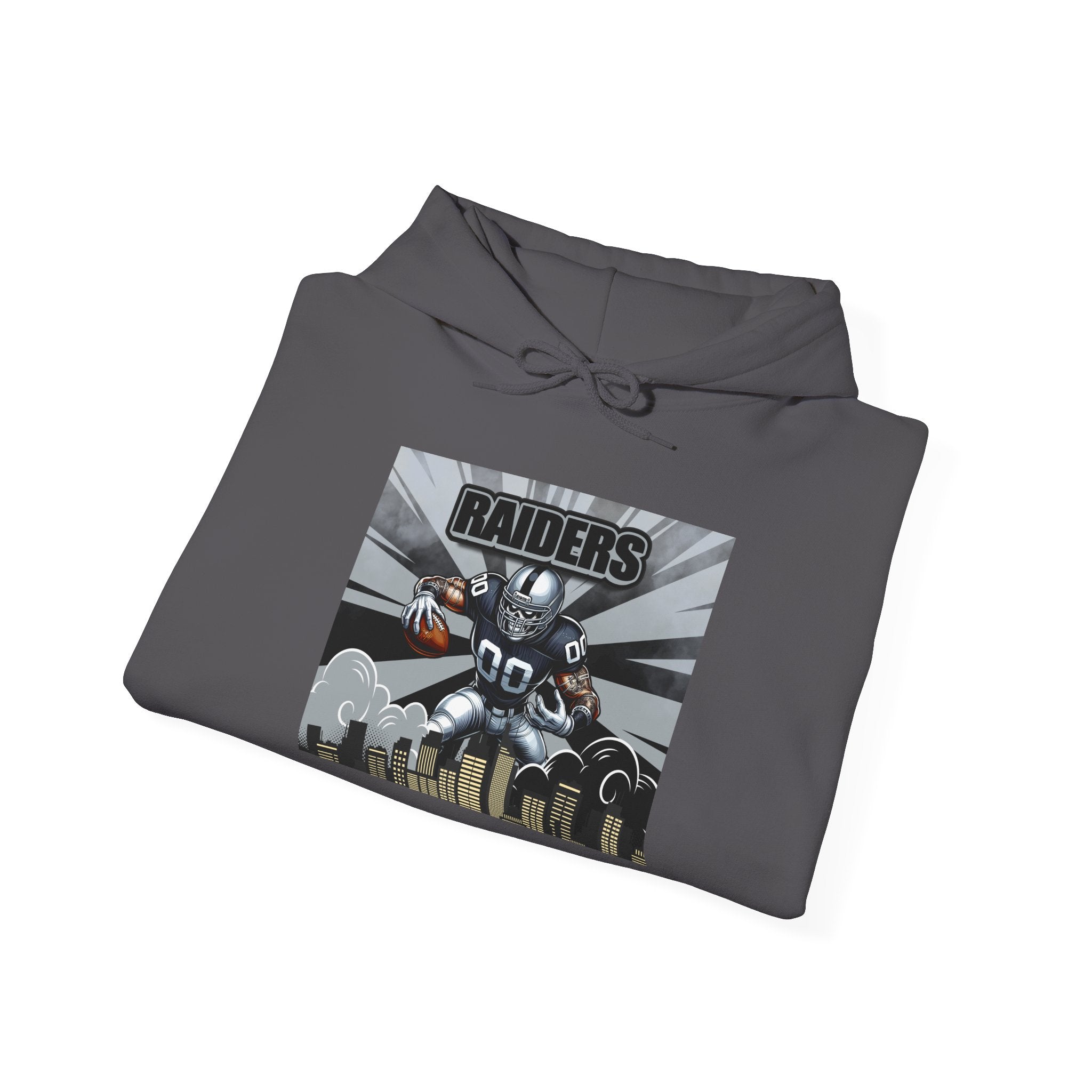 City Warrior Raiders Hoodie, Skyline Power Edition, Touchdown Raiders Hoodie, Unisex Hoodies, Raiders Football Fan Hoodie