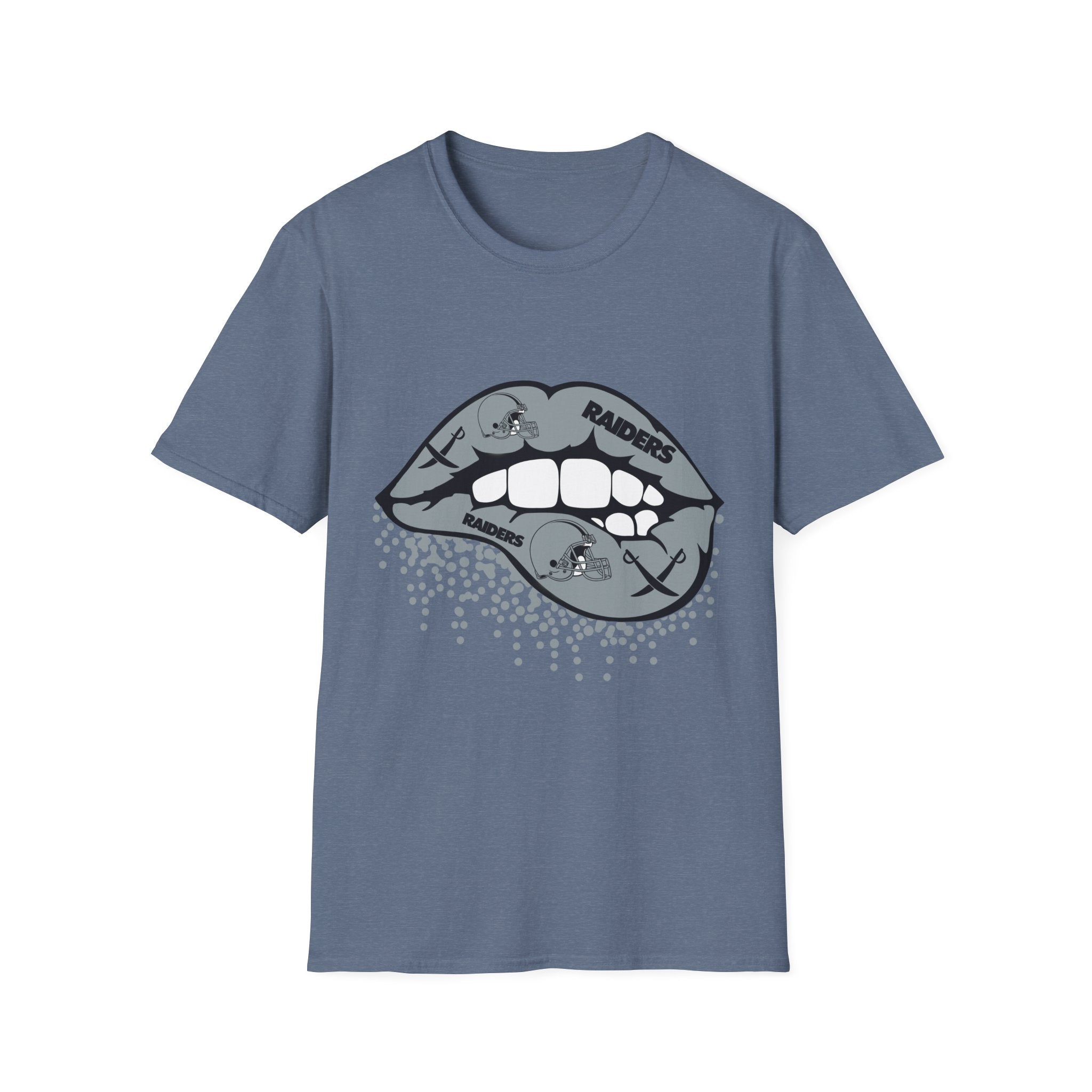 Lip Bite Raiders Unisex T-Shirt -Vintage Inspired Tee, Classic Shirt, Football Fan Shirt, Team Sports Top, Soft Cotton Jersey