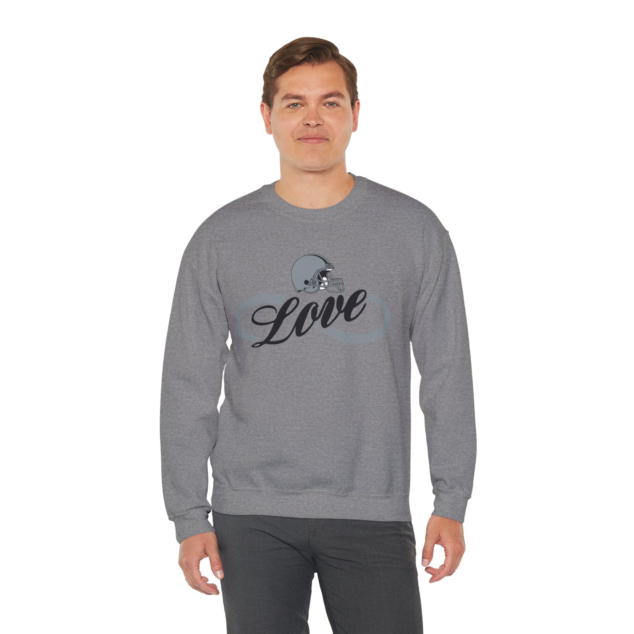 Love for Raiders Football Fan Sweatshirt, Unisex Sweatshirt, Football Fan Sweatshirt, Casual Sweatshirt, Summer Fit Sweatshirt