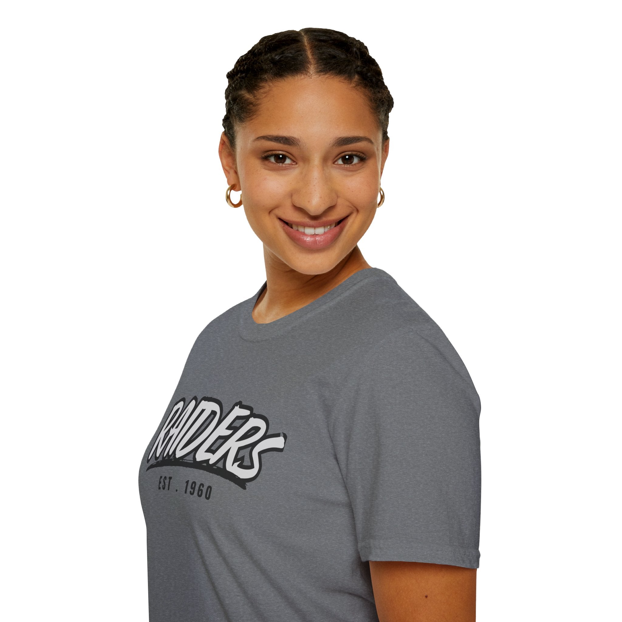 Football Shirt Unisex Softstyle T-Shirt, Football Fan Tee, Team Raiders Football Gift, Sports Fan Apparel, Game Day Shirt