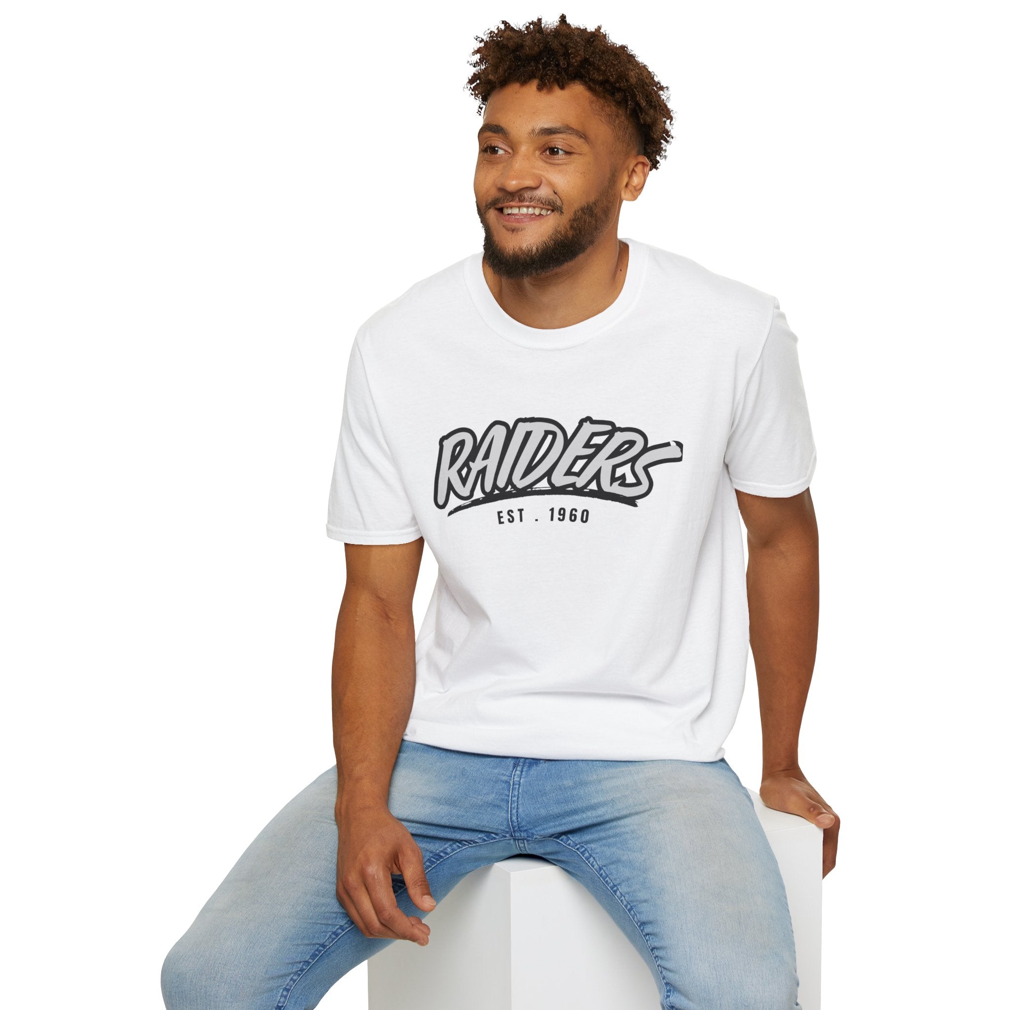 Football Shirt Unisex Softstyle T-Shirt, Football Fan Tee, Team Raiders Football Gift, Sports Fan Apparel, Game Day Shirt