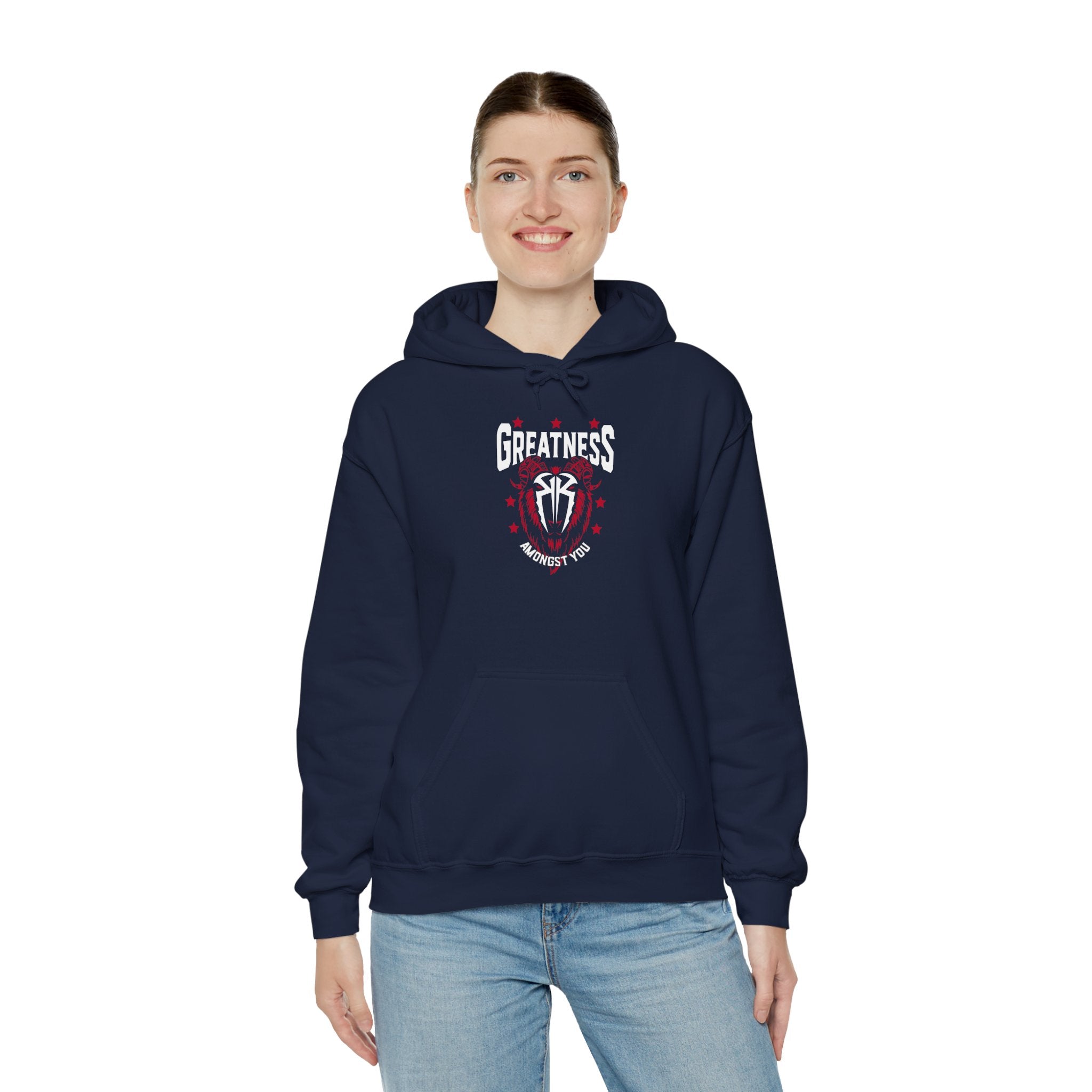 Greatness Amongst You, Royal Reigns Hoodies, Pro Wrestling Apparel, Heavy Blend Hoodie, Sports Fan Gift, Graphic Pullover