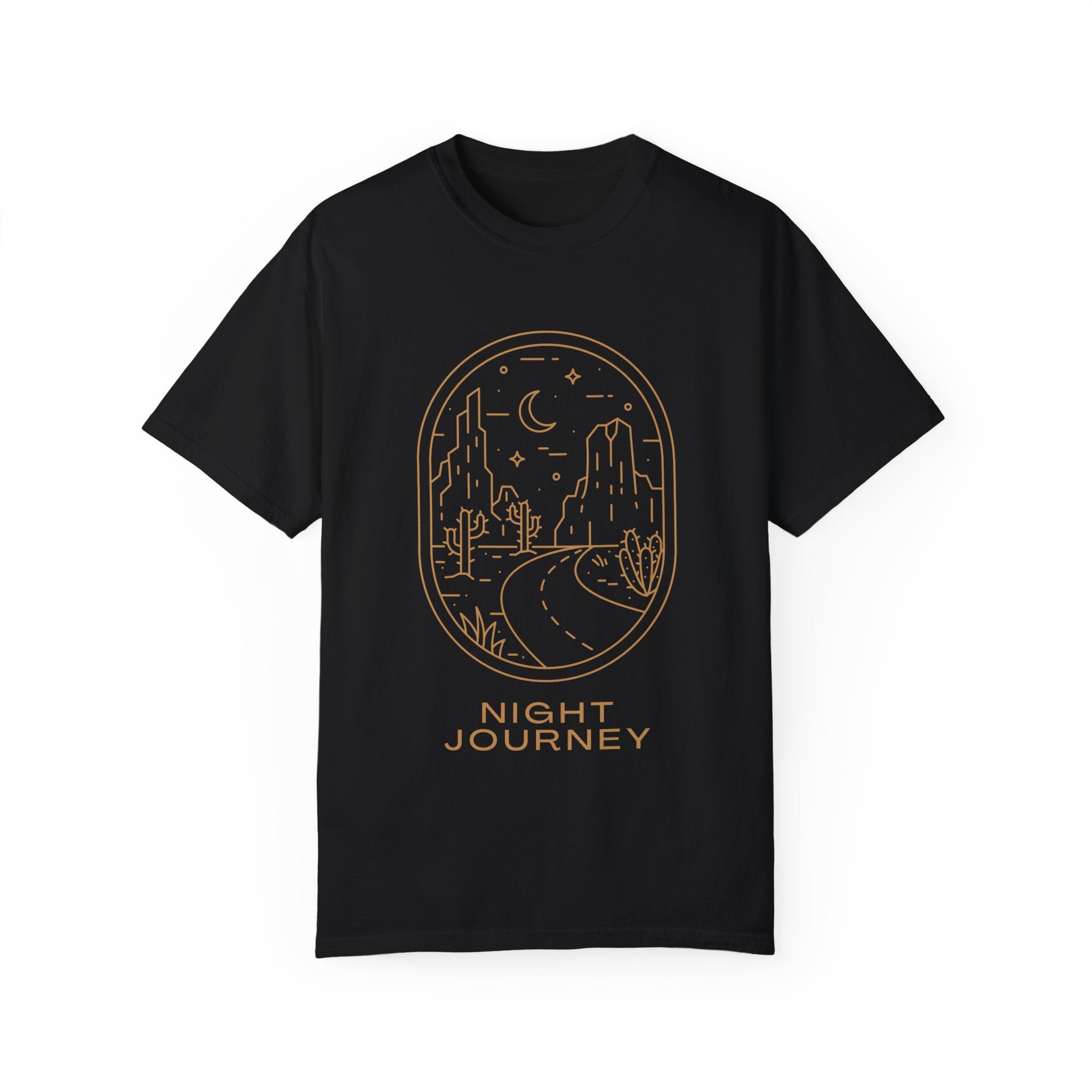 Night Journey, Graphic Design Unisex T-shirt, Casual Cotton Outwear, Gift for Him- Gift for Her, Stylish Tee, Cool Shirt, Trendy Apparel, Comfortable Top,