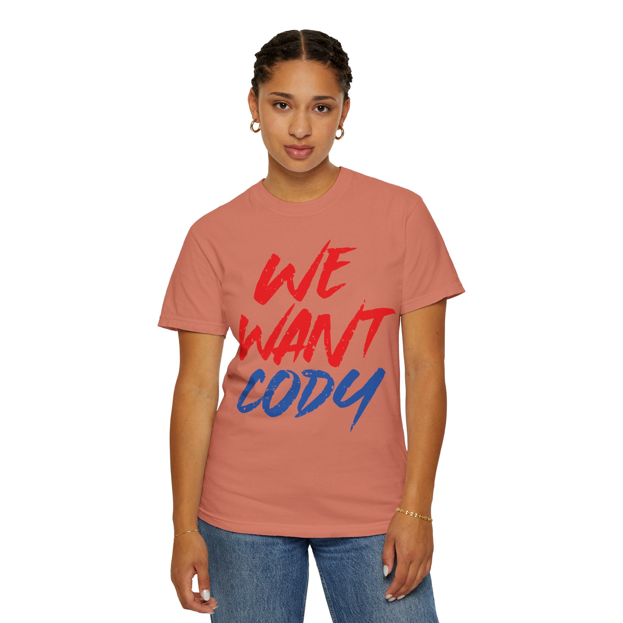 We Want Cody Graphic Design Cody Rhodes Fan Shirt, Sports Fan T-shirt, Unisex Shirt, Gift for Her-Him, Casual Outwear Shirt