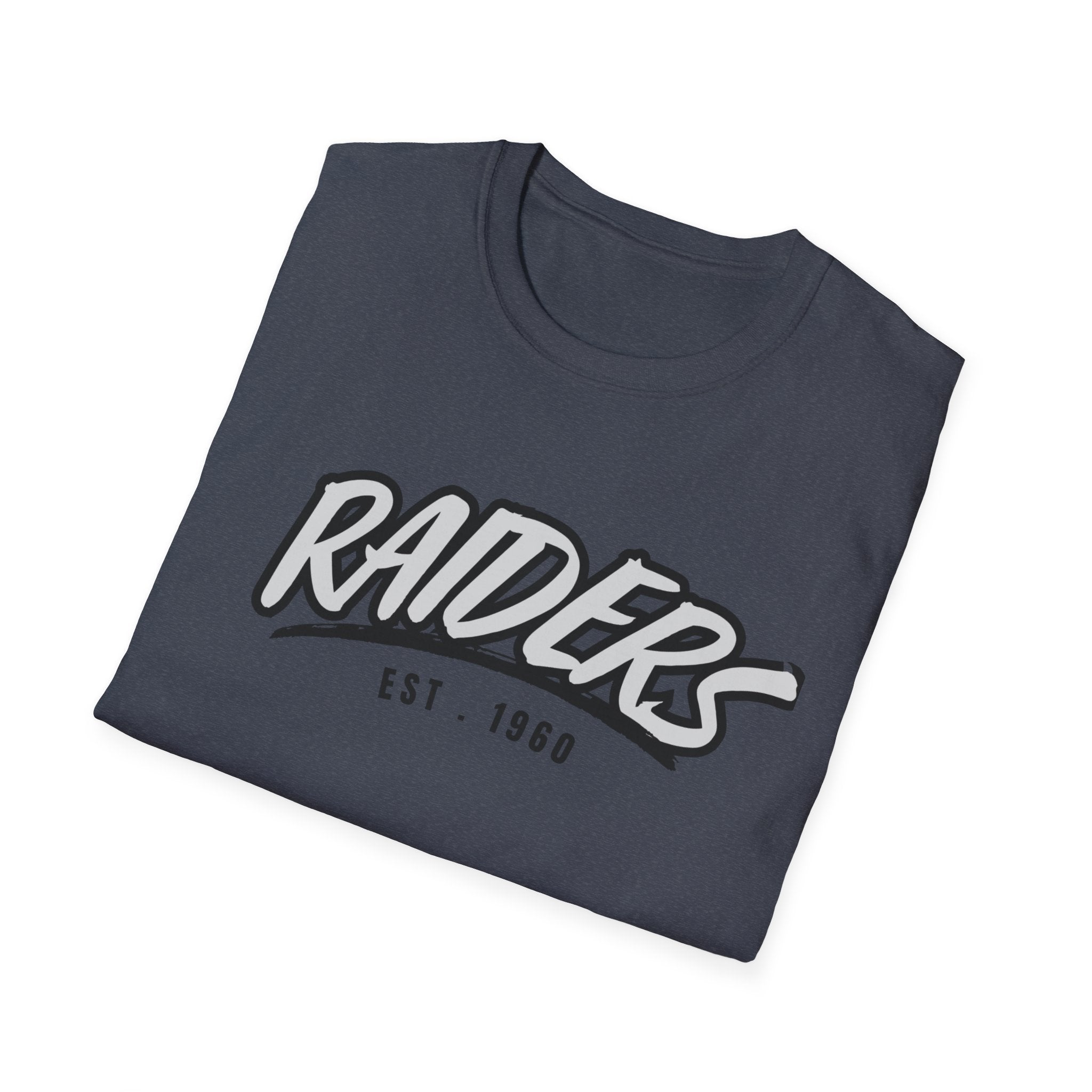 Football Shirt Unisex Softstyle T-Shirt, Football Fan Tee, Team Raiders Football Gift, Sports Fan Apparel, Game Day Shirt
