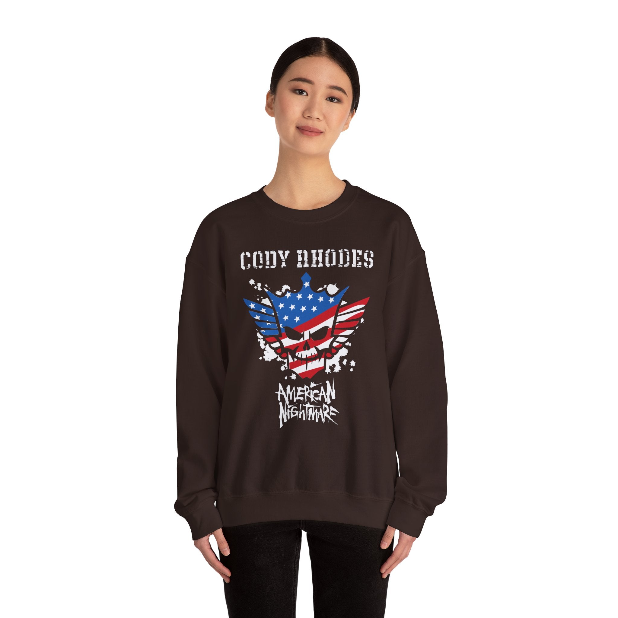 Cody Rhodes American Nightmare, Wrestling Fan Unisex Sweatshirt - Gift for Him or Her, Casual Outwear, Graphic Design, Heavy Blend Sweatshirt