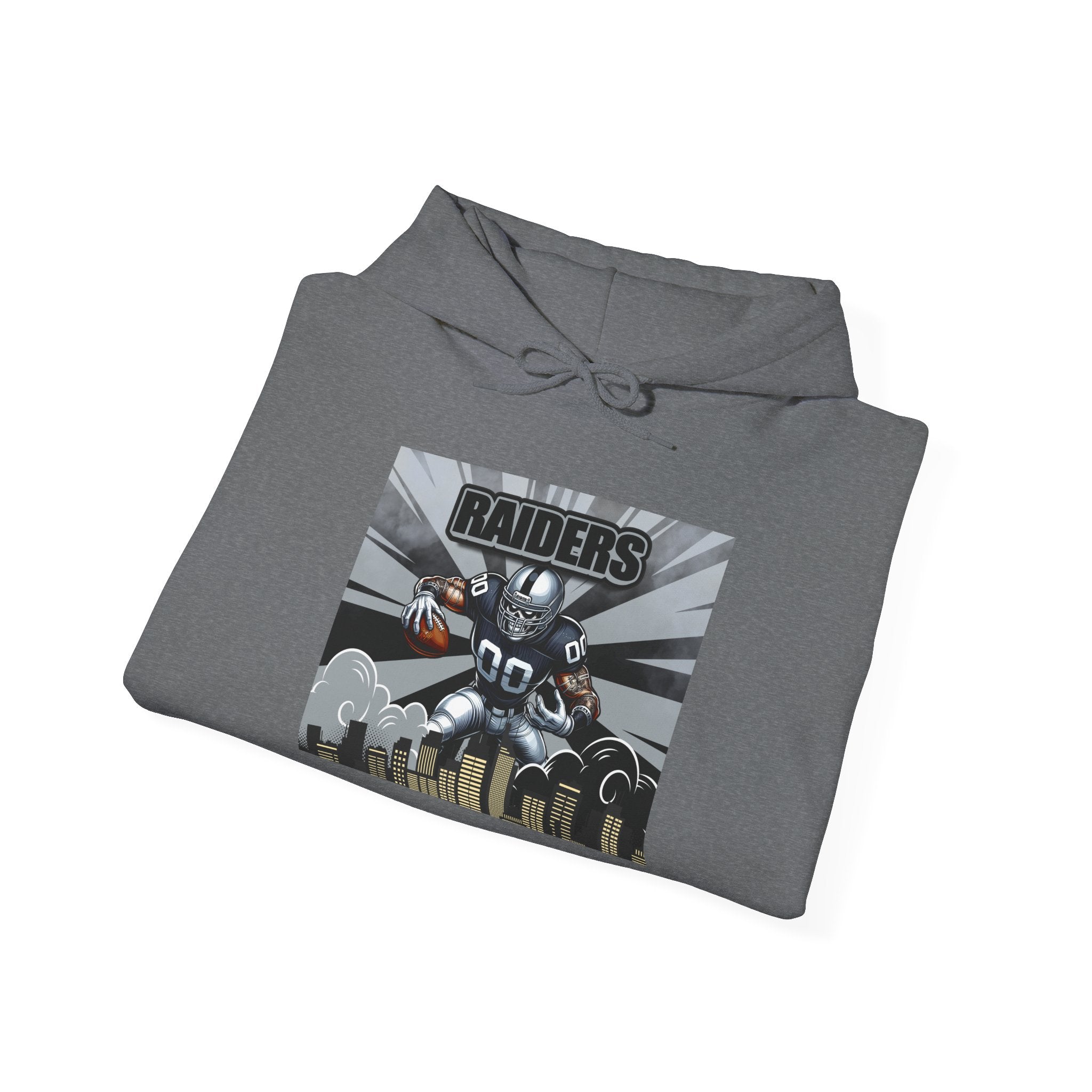 City Warrior Raiders Hoodie, Skyline Power Edition, Touchdown Raiders Hoodie, Unisex Hoodies, Raiders Football Fan Hoodie