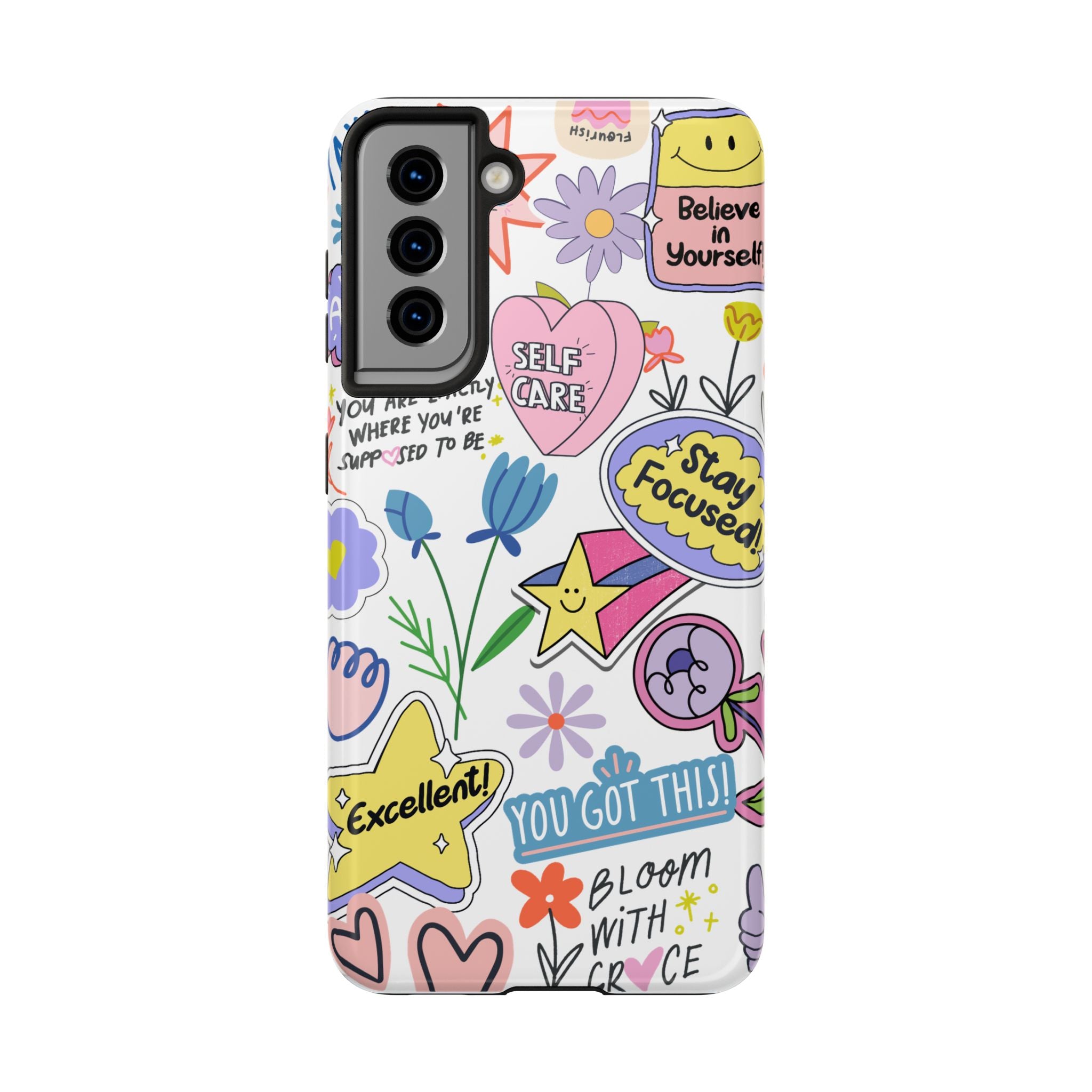 Believe in Yourself, Elegant Phone Cases, Stylish Phone Covers, Chic Phone Protectors, Fashionable Case for Her, Trendy Smartphone Accessories