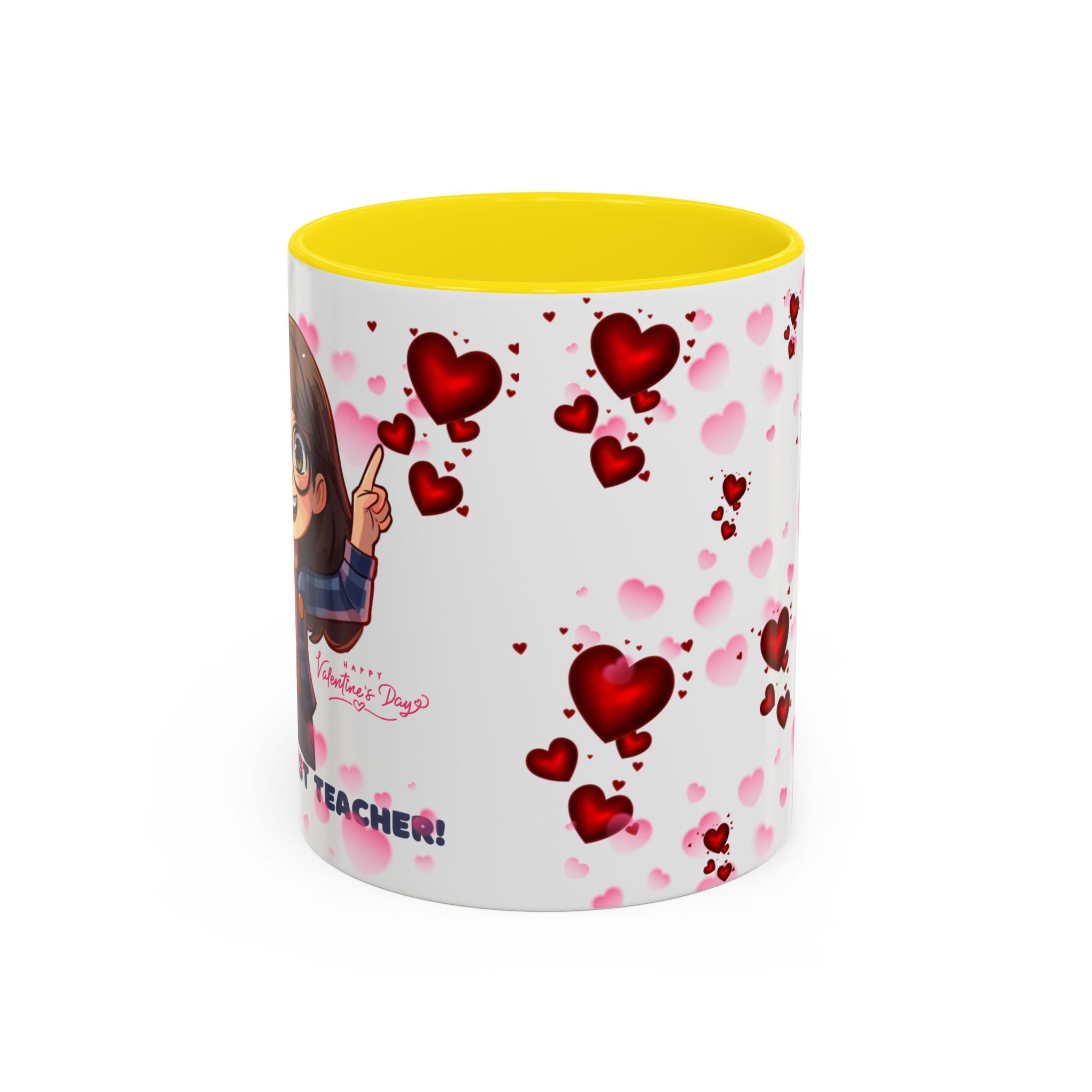 Teachers Gift Valentine's Design, Holiday Drinkware, Valentines, Christmas Birthday Gifts for Teachers, Coffee Mug for Teacher Valentines Day,