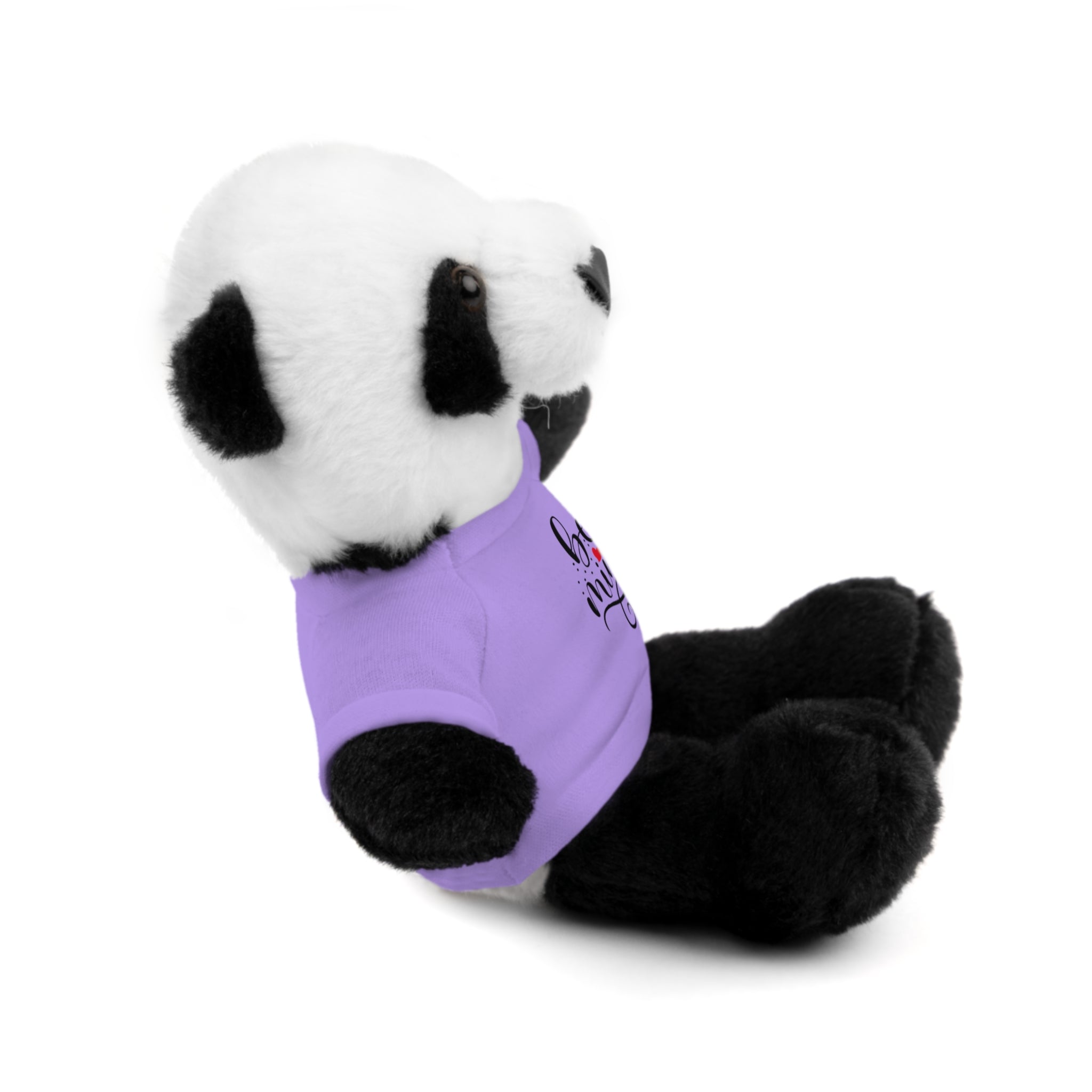 Lovely Panda Plushy, Be Mine, Stuffed Animals Shirt Printed, Suitable for Soft Valentine's Day Gift for Her, Him