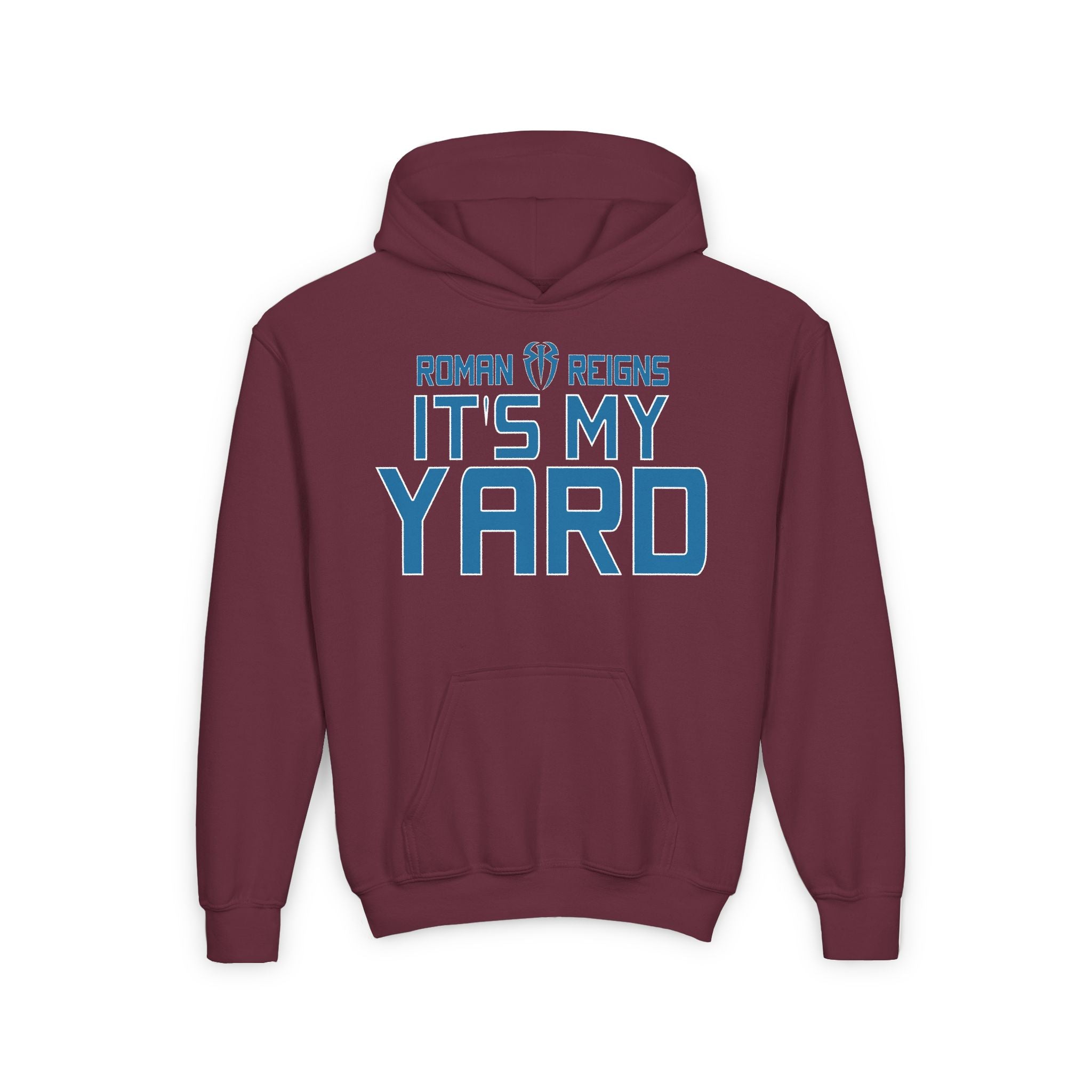 Roman Reigns "It's My Yard" Shirt Design, Sports Fan Kids Hoodies - Youth Heavy Blend Hooded Sweatshirt, Unisex, Gift for Her-Him, Casual Outwear