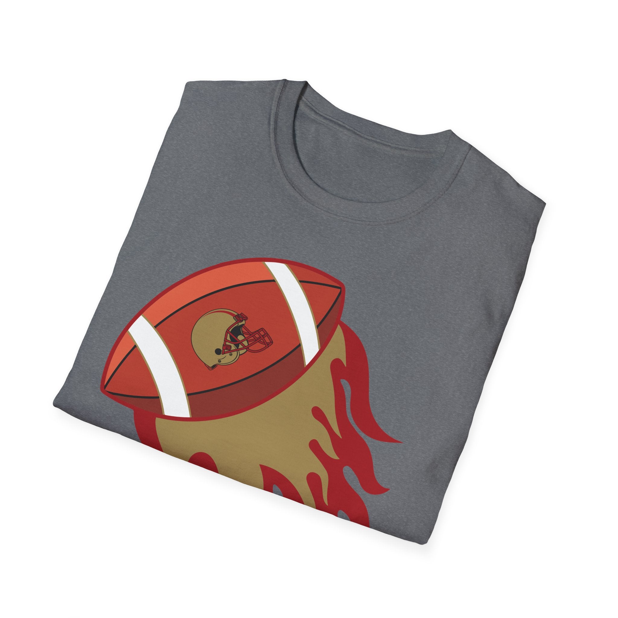 SF Football on Flare , San Francisco Shirt, Unique Fan Apparel, Football Team Game Day Shirt, Sporty Men's Women's Clothing