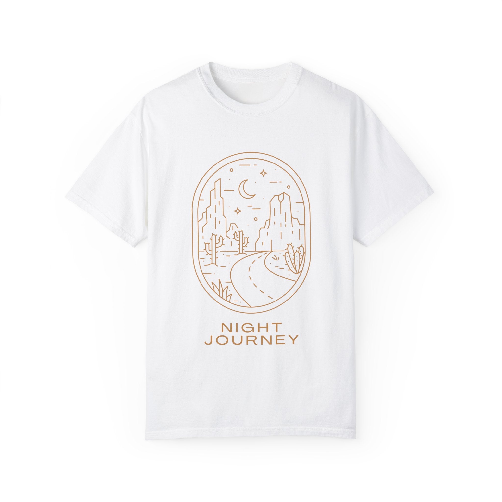 Night Journey, Graphic Design Unisex T-shirt, Casual Cotton Outwear, Gift for Him- Gift for Her, Stylish Tee, Cool Shirt, Trendy Apparel, Comfortable Top,