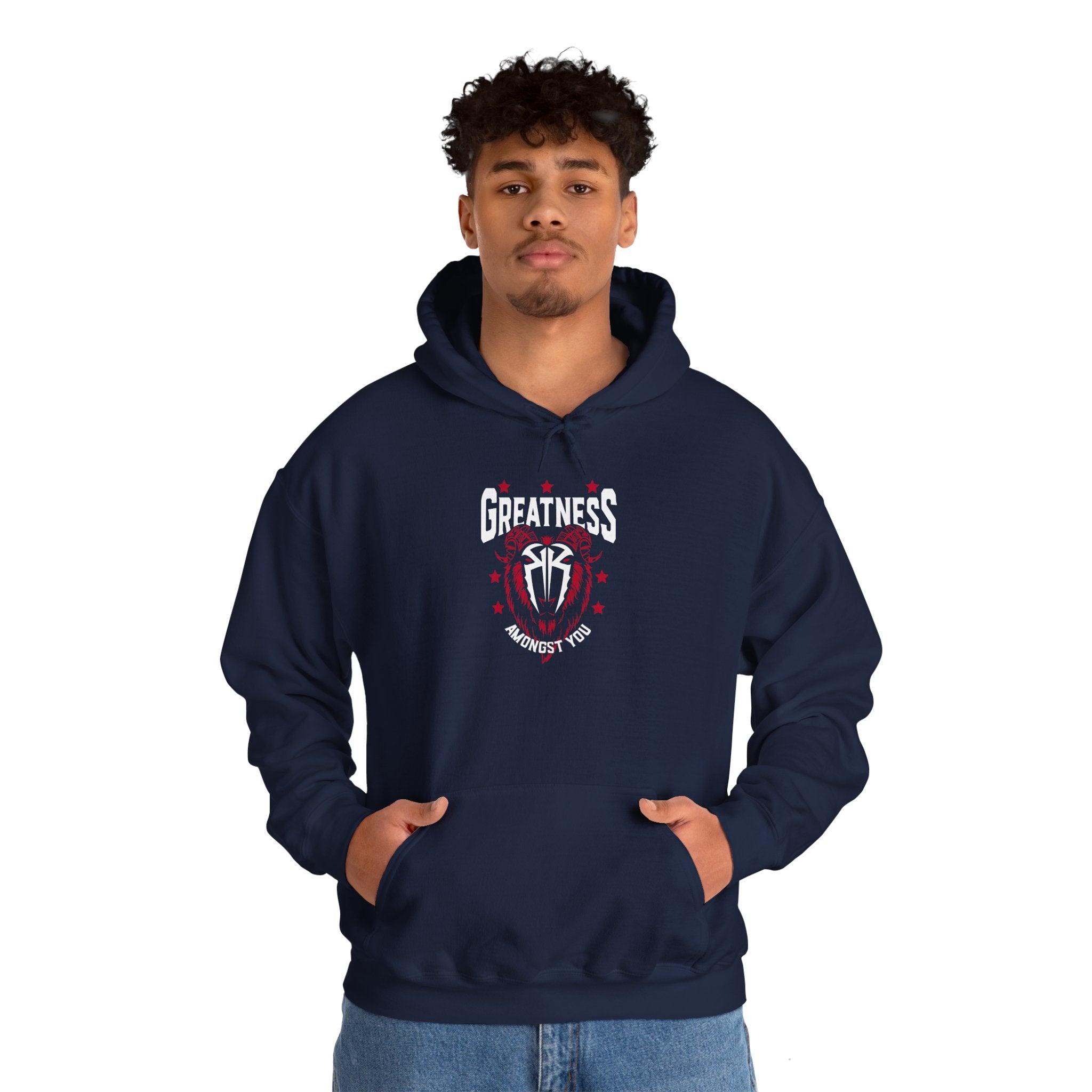 Greatness Amongst You, Royal Reigns Hoodies, Pro Wrestling Apparel, Heavy Blend Hoodie, Sports Fan Gift, Graphic Pullover