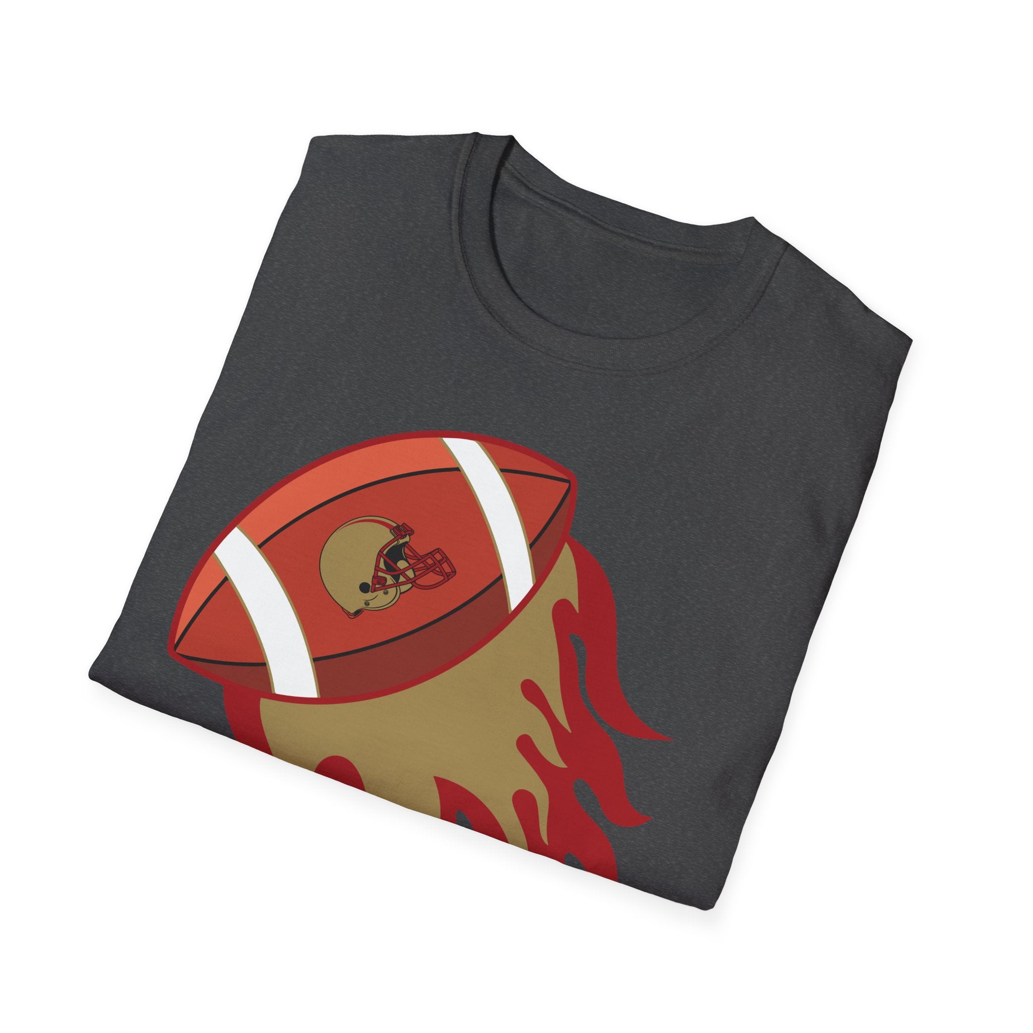 SF Football on Flare , San Francisco Shirt, Unique Fan Apparel, Football Team Game Day Shirt, Sporty Men's Women's Clothing