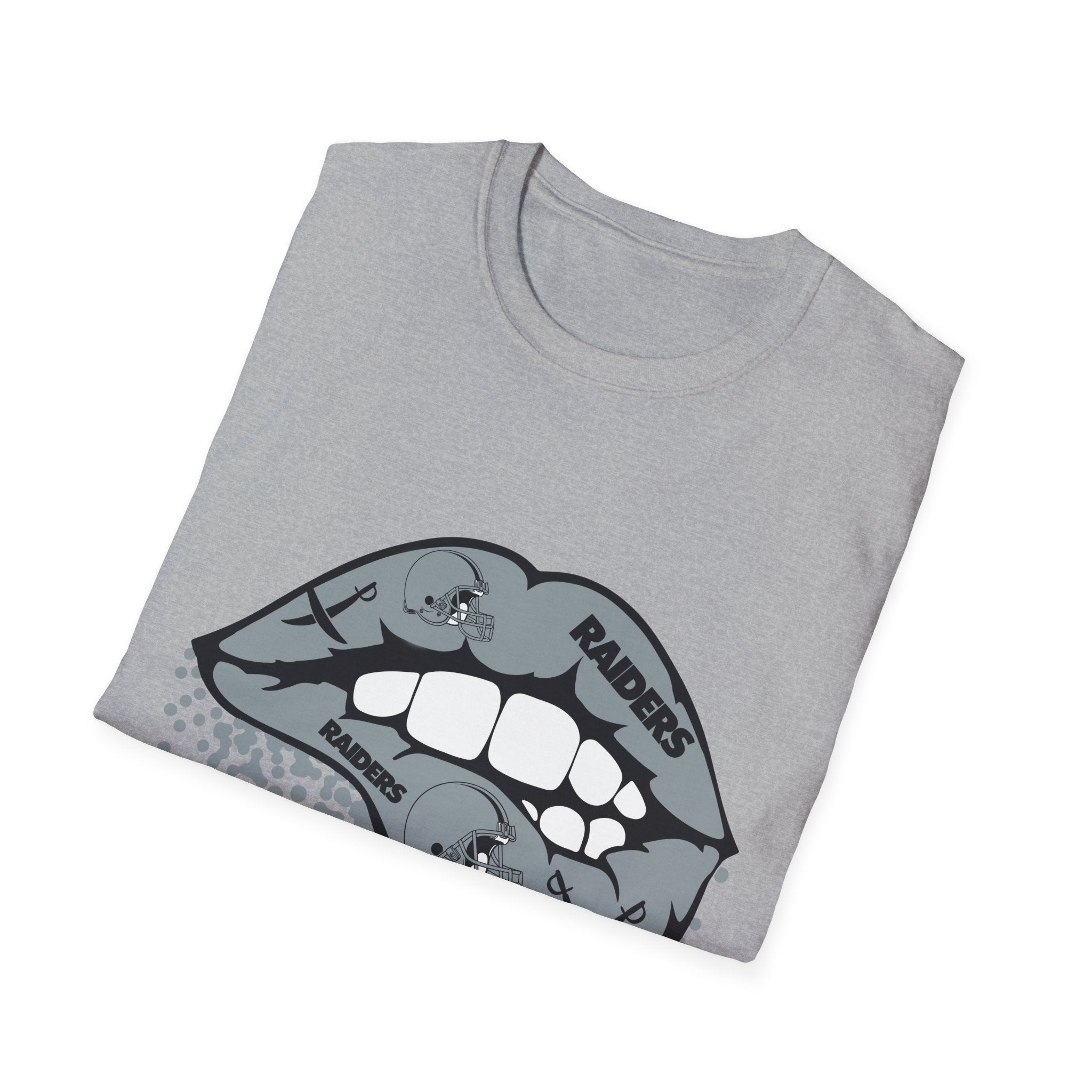Lip Bite Raiders Unisex T-Shirt -Vintage Inspired Tee, Classic Shirt, Football Fan Shirt, Team Sports Top, Soft Cotton Jersey