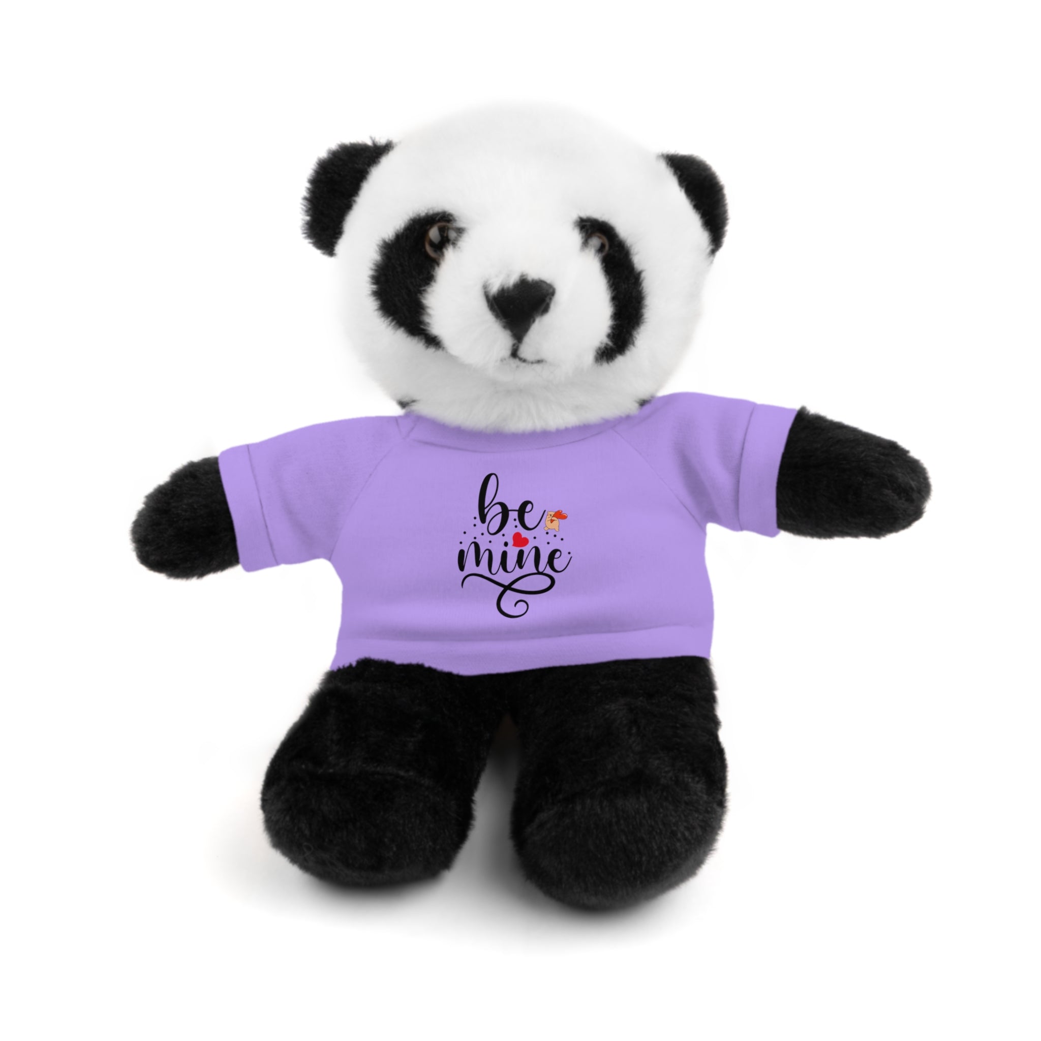 Lovely Panda Plushy, Be Mine, Stuffed Animals Shirt Printed, Suitable for Soft Valentine's Day Gift for Her, Him