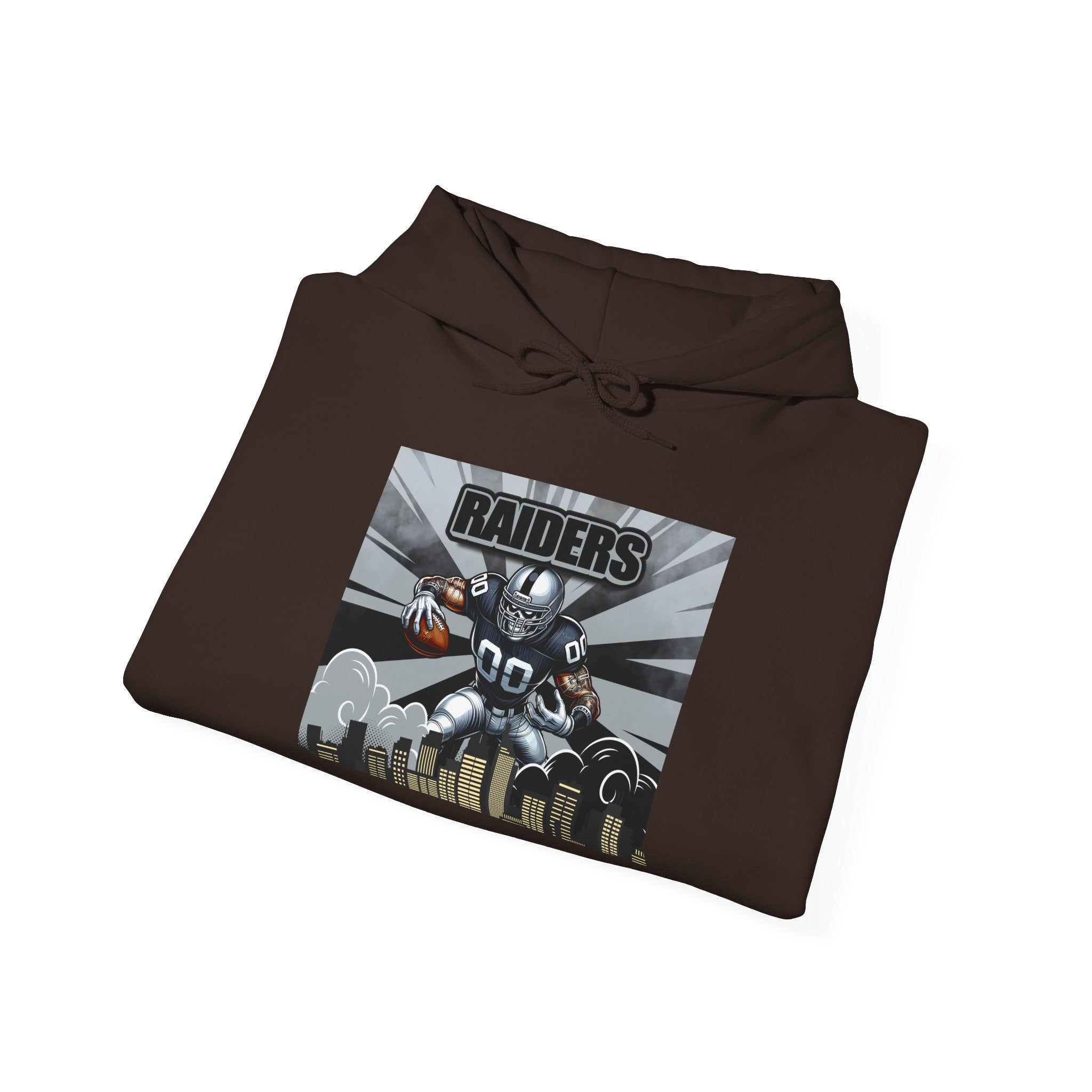 City Warrior Raiders Hoodie, Skyline Power Edition, Touchdown Raiders Hoodie, Unisex Hoodies, Raiders Football Fan Hoodie