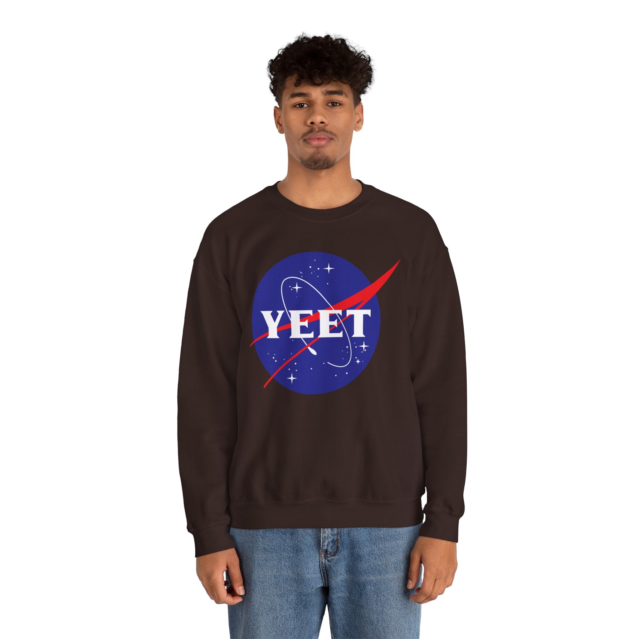 Yeet Nasa Sweatshirt Design, Sports Sweatshirt, Wrestling Fan Unisex Sweatshirt - Gift for Him or Her, Casual Outwear, Heavy Blend Crewneck Sweatshirt