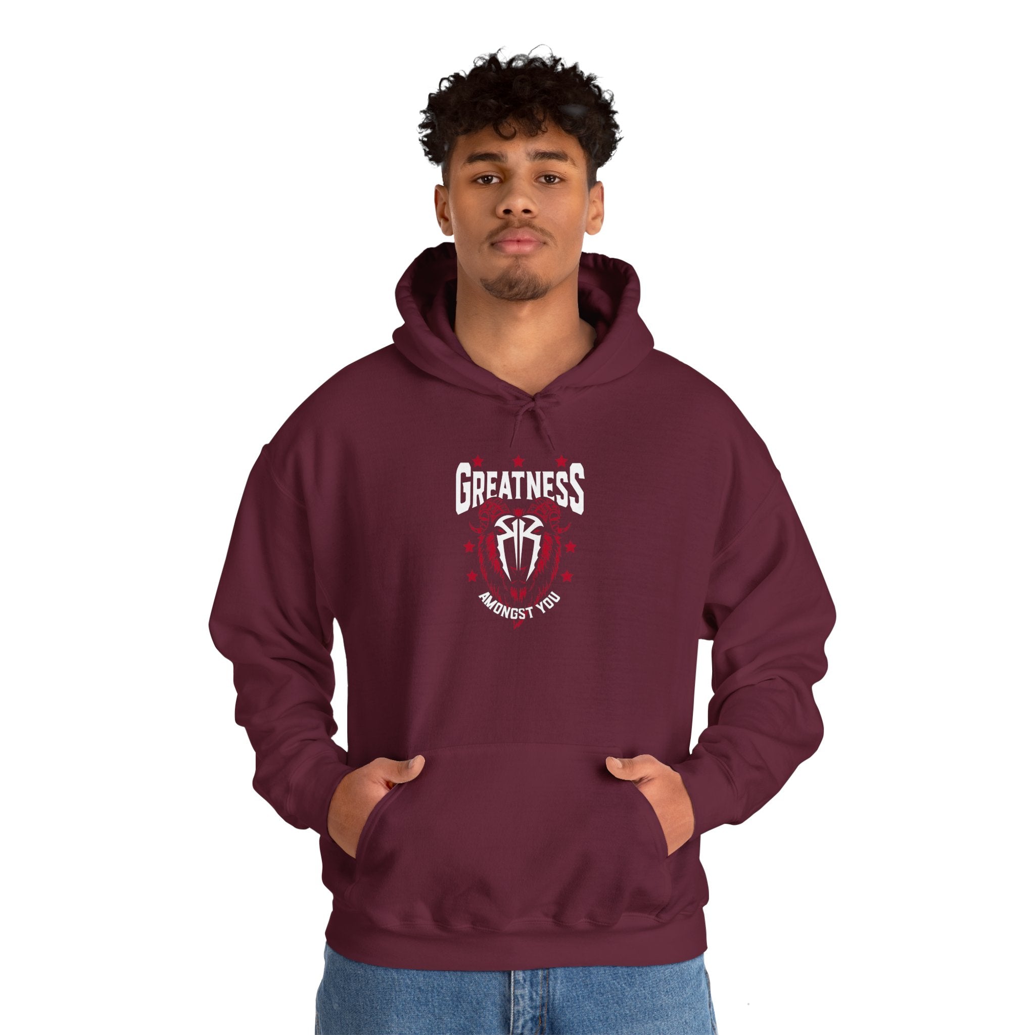 Greatness Amongst You, Royal Reigns Hoodies, Pro Wrestling Apparel, Heavy Blend Hoodie, Sports Fan Gift, Graphic Pullover