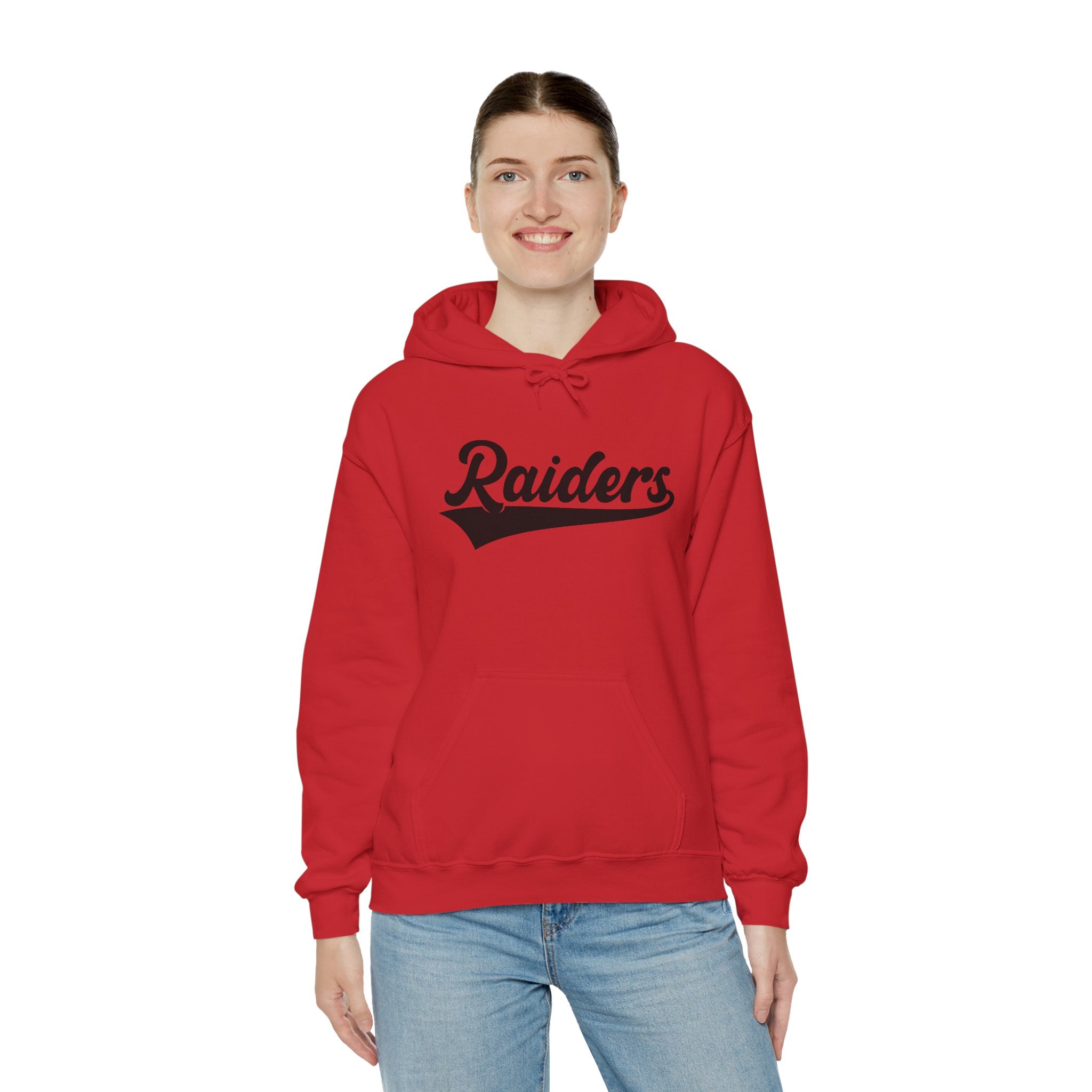 Pure Black Raiders Hoodie - Legendary Fanwear, Football Raiders Hoodie, Bold and Dominant, Ultimate Game-Day Gear, Football