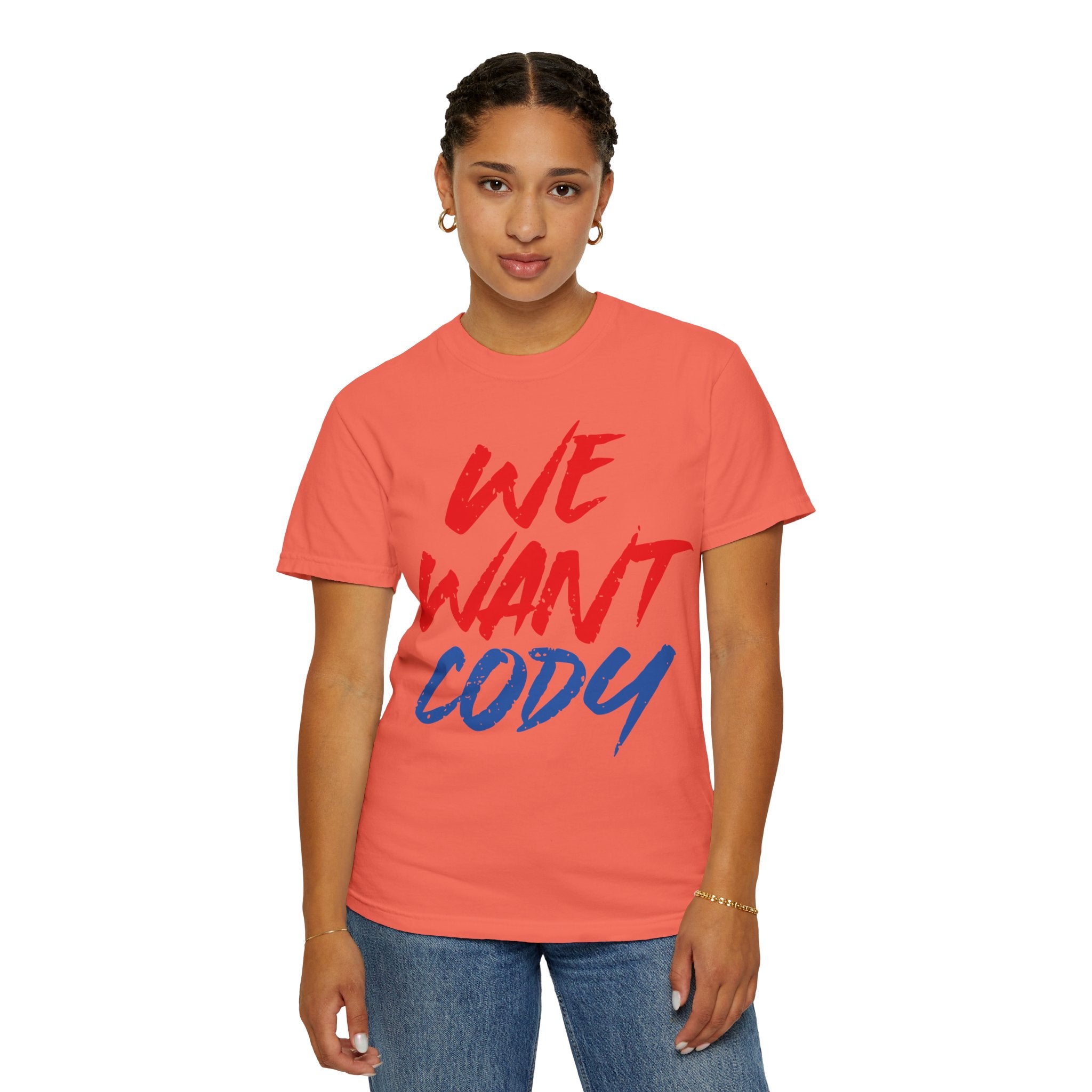 We Want Cody Graphic Design Cody Rhodes Fan Shirt, Sports Fan T-shirt, Unisex Shirt, Gift for Her-Him, Casual Outwear Shirt