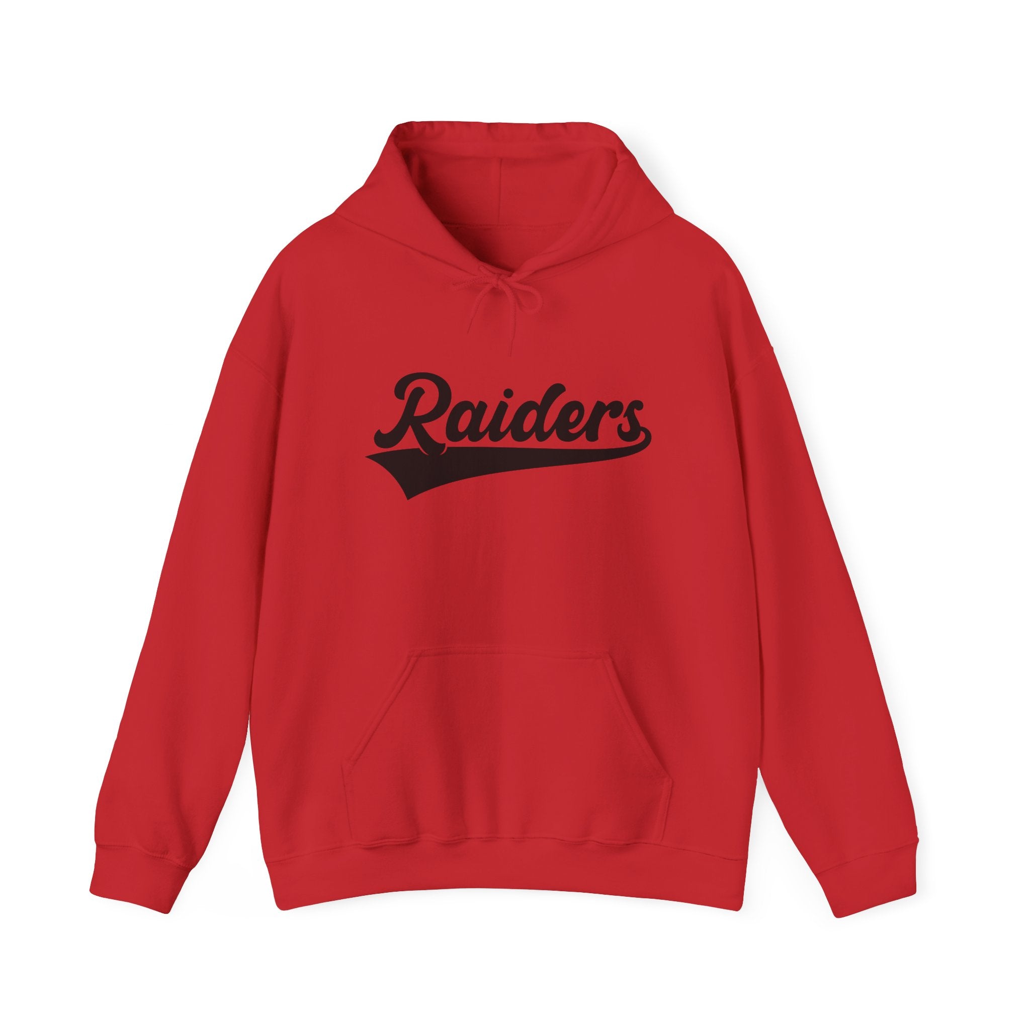 Pure Black Raiders Hoodie - Legendary Fanwear, Football Raiders Hoodie, Bold and Dominant, Ultimate Game-Day Gear, Football