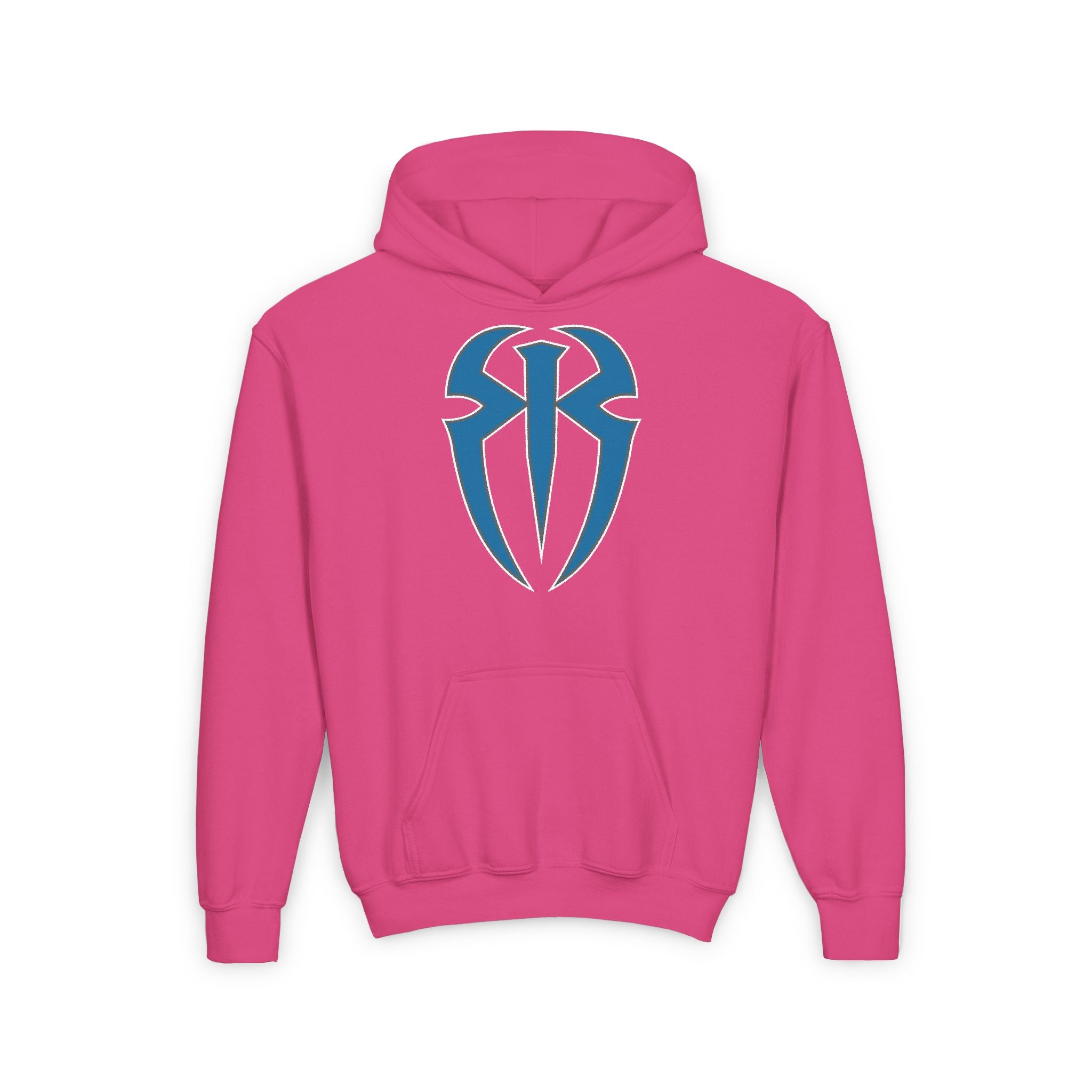 Roman Reigns All Blue Shirt Design, Sports Fan Kids Hoodies - Youth Heavy Blend Hooded Sweatshirt, Unisex, Gift for Her-Him, Casual Outwear