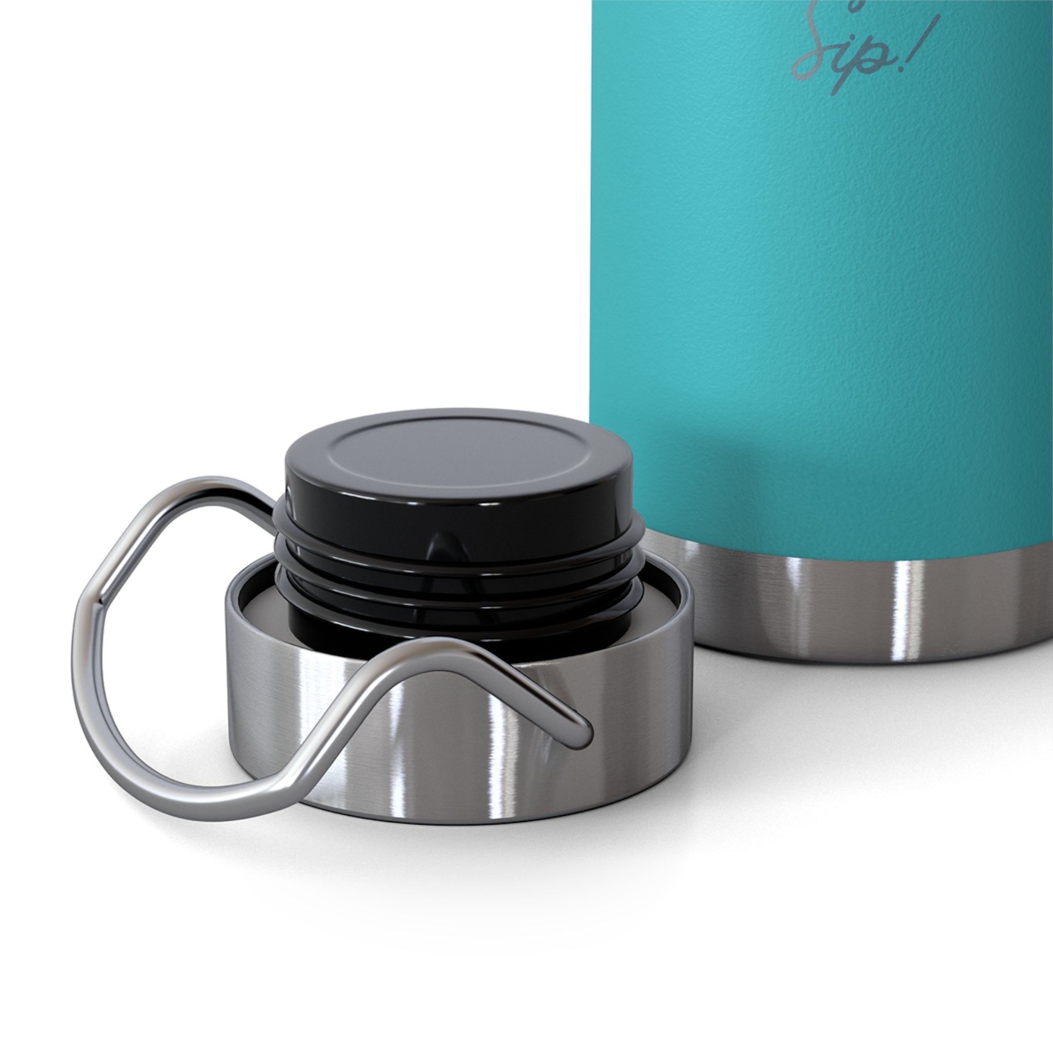 "If You Look at Me Take A Sip" Copper Water Bottle, Inspirational Quote, Gift Tumbler, 22oz, Motivational Drinkware, Stainless Steel Thermos