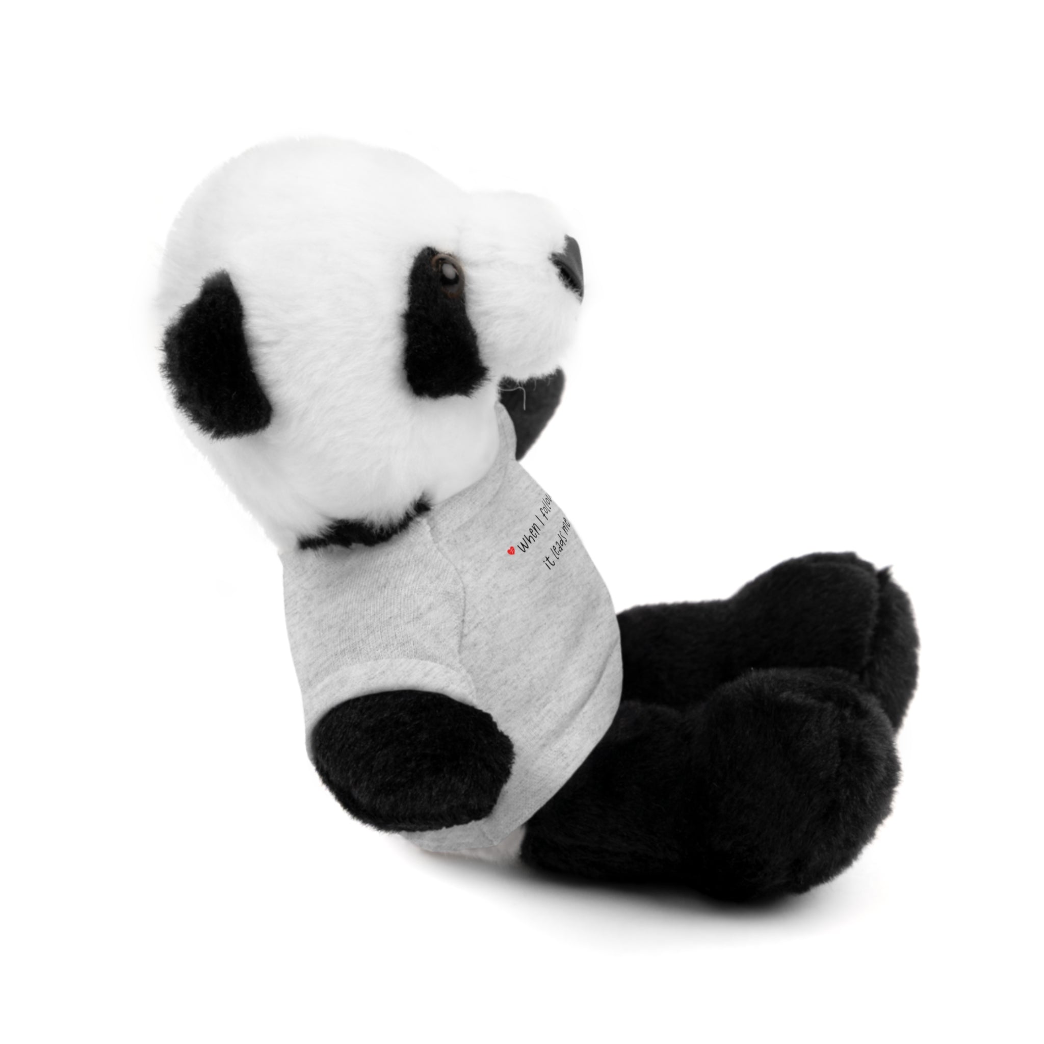 Panda Plushies, I Love You, Stuffed Animals Shirt Printed, Suitable for Soft Valentine's Day Gift Plush Bear Toy