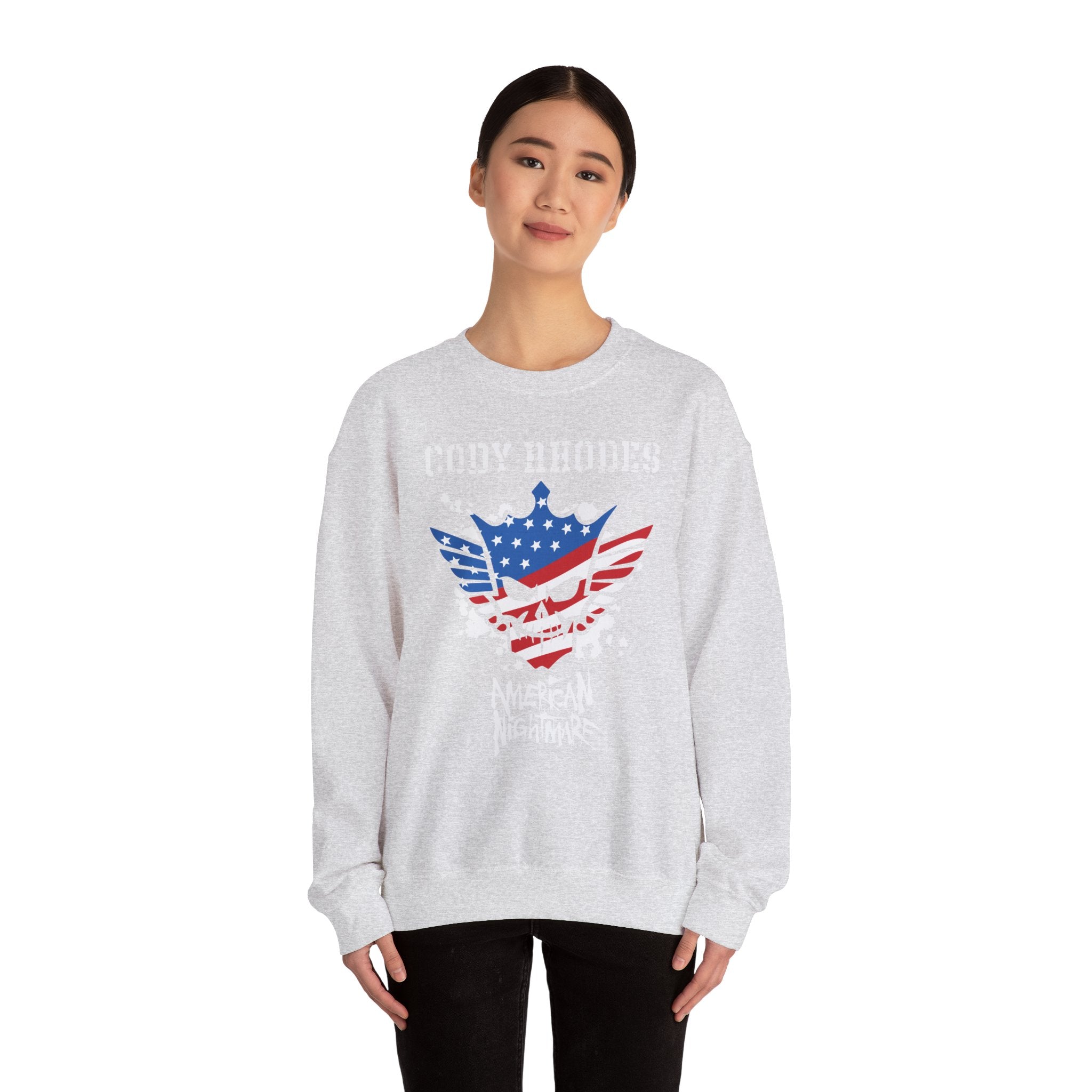 Cody Rhodes American Nightmare, Wrestling Fan Unisex Sweatshirt - Gift for Him or Her, Casual Outwear, Graphic Design, Heavy Blend Sweatshirt
