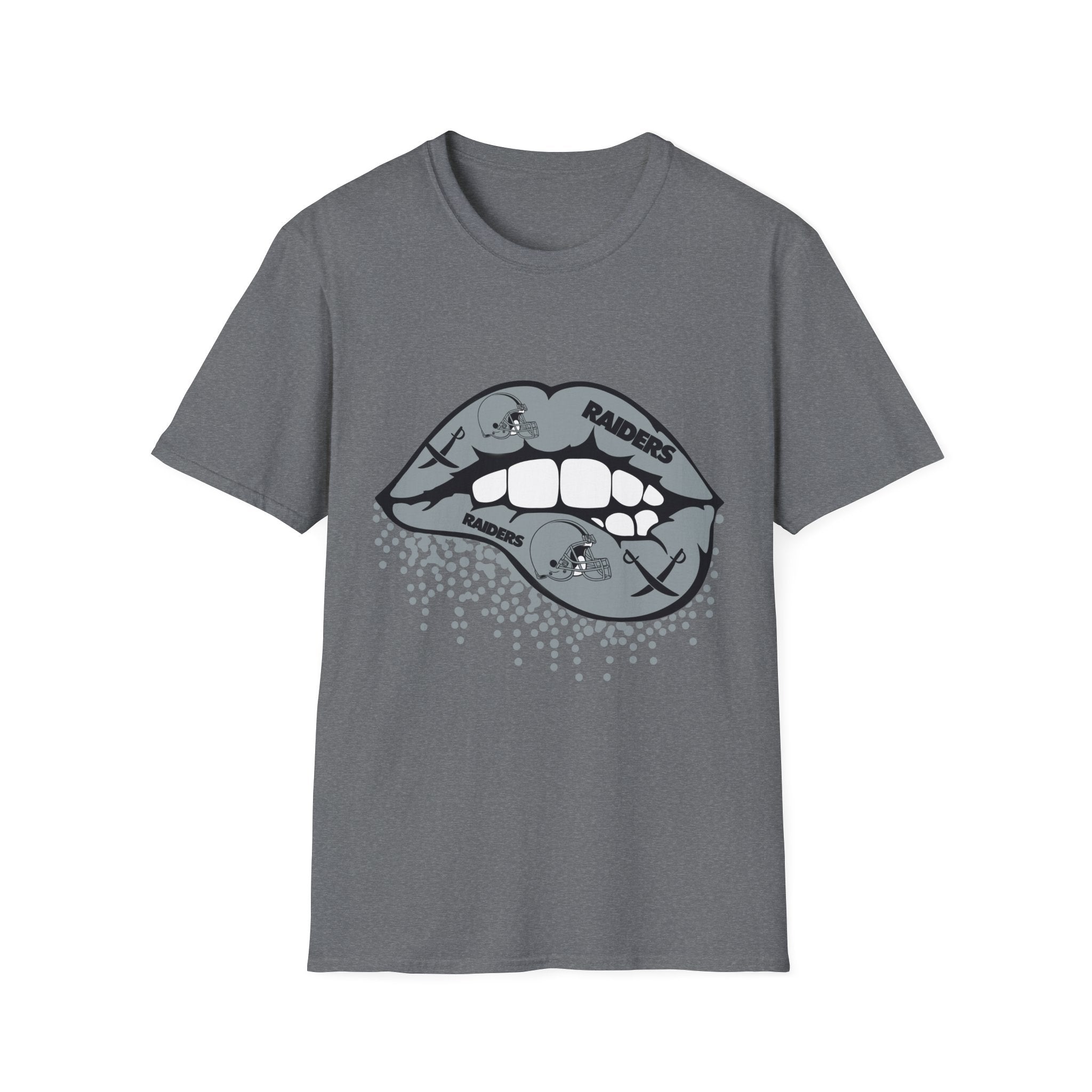 Lip Bite Raiders Unisex T-Shirt -Vintage Inspired Tee, Classic Shirt, Football Fan Shirt, Team Sports Top, Soft Cotton Jersey