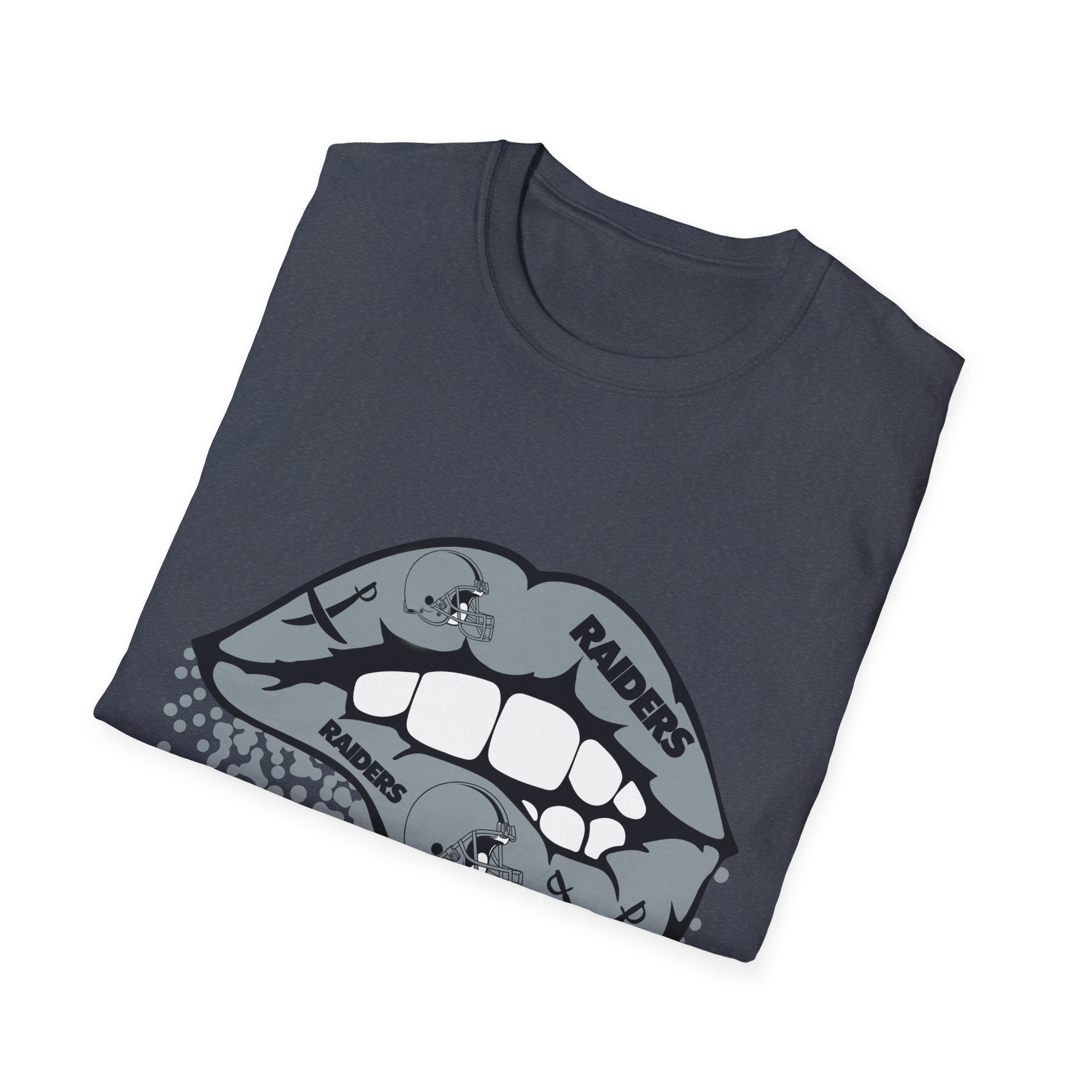 Lip Bite Raiders Unisex T-Shirt -Vintage Inspired Tee, Classic Shirt, Football Fan Shirt, Team Sports Top, Soft Cotton Jersey