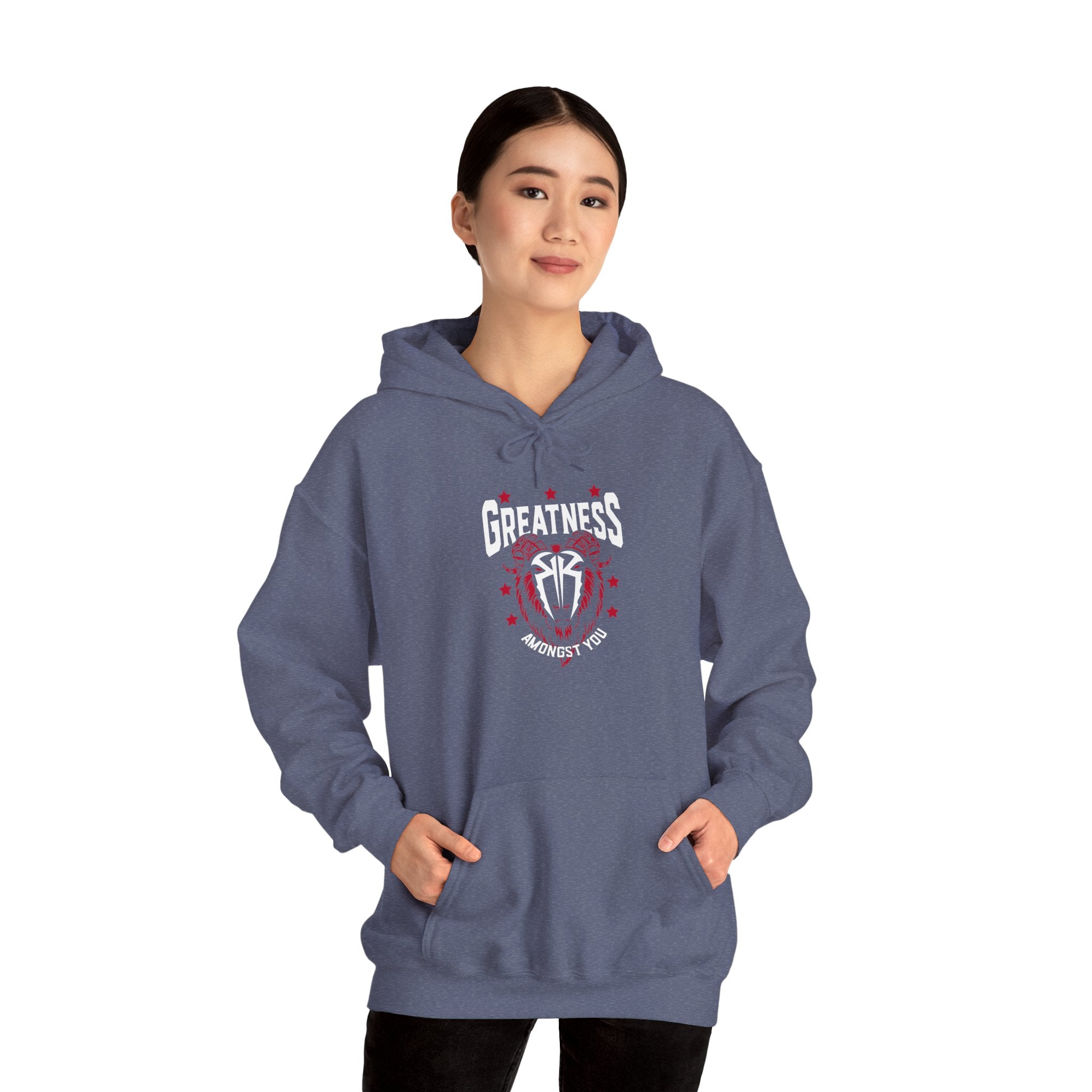 Greatness Amongst You, Royal Reigns Hoodies, Pro Wrestling Apparel, Heavy Blend Hoodie, Sports Fan Gift, Graphic Pullover