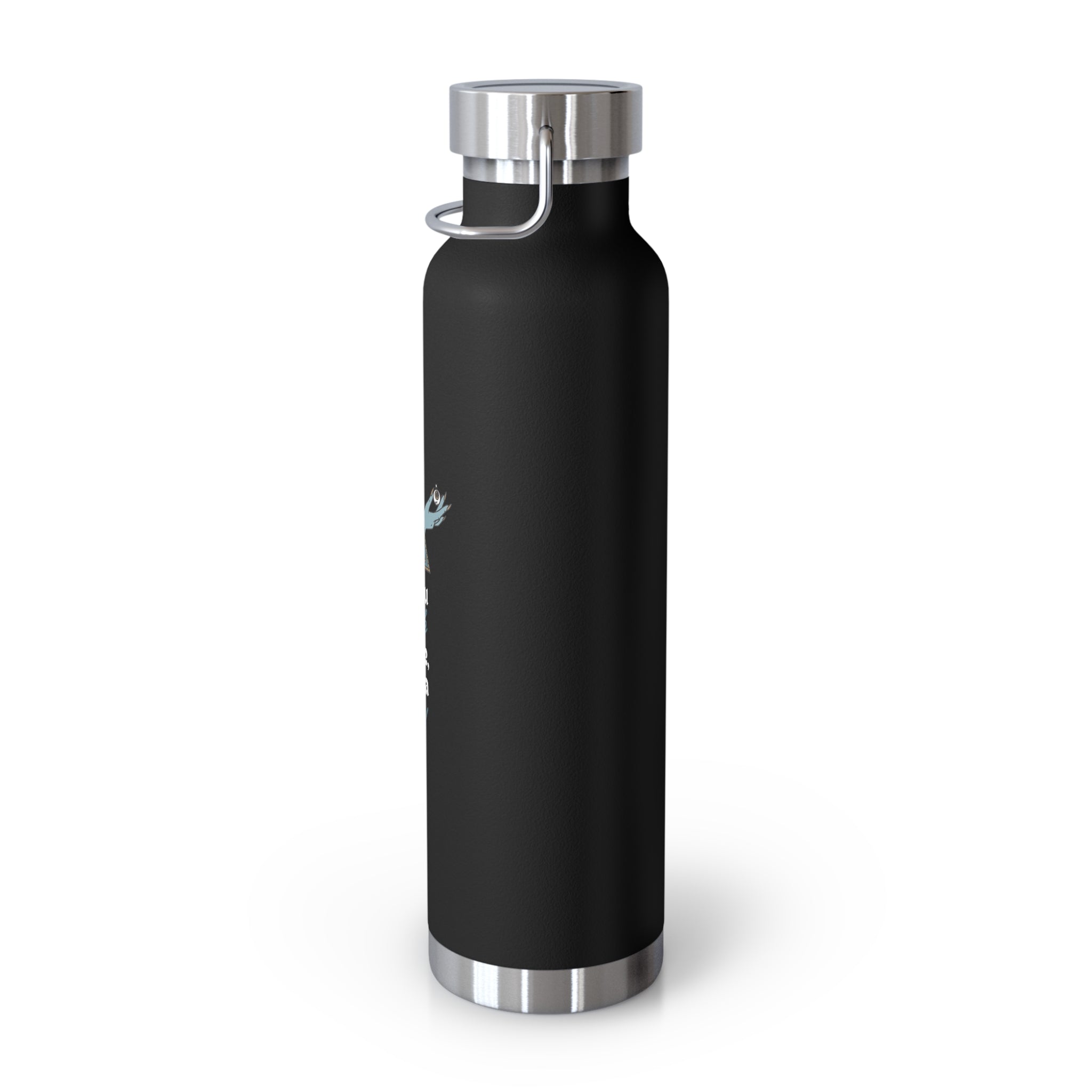 "If You Look at Me Take A Sip" Copper Water Bottle, Inspirational Quote, Gift Tumbler, 22oz, Motivational Drinkware, Stainless Steel Thermos