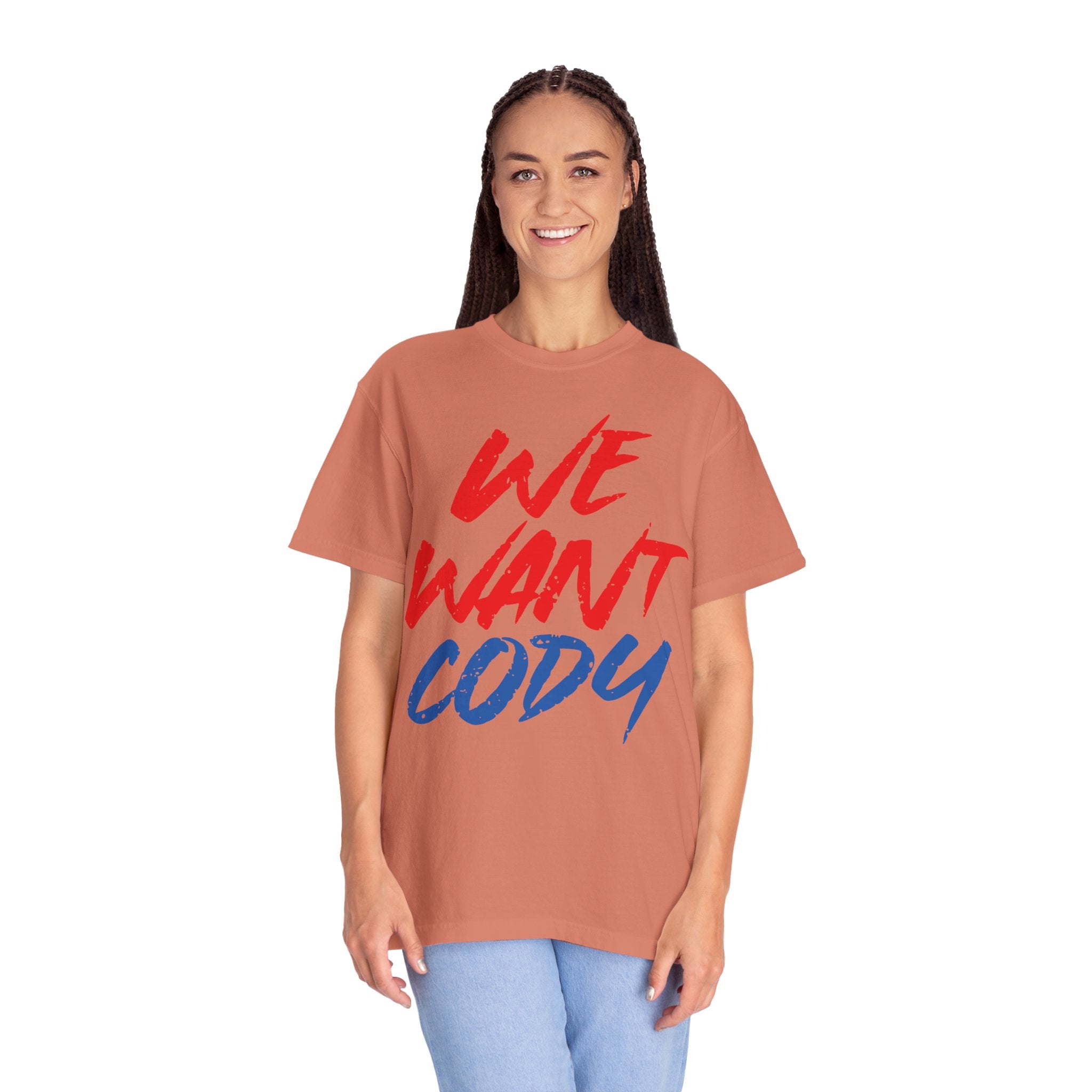 We Want Cody Graphic Design Cody Rhodes Fan Shirt, Sports Fan T-shirt, Unisex Shirt, Gift for Her-Him, Casual Outwear Shirt