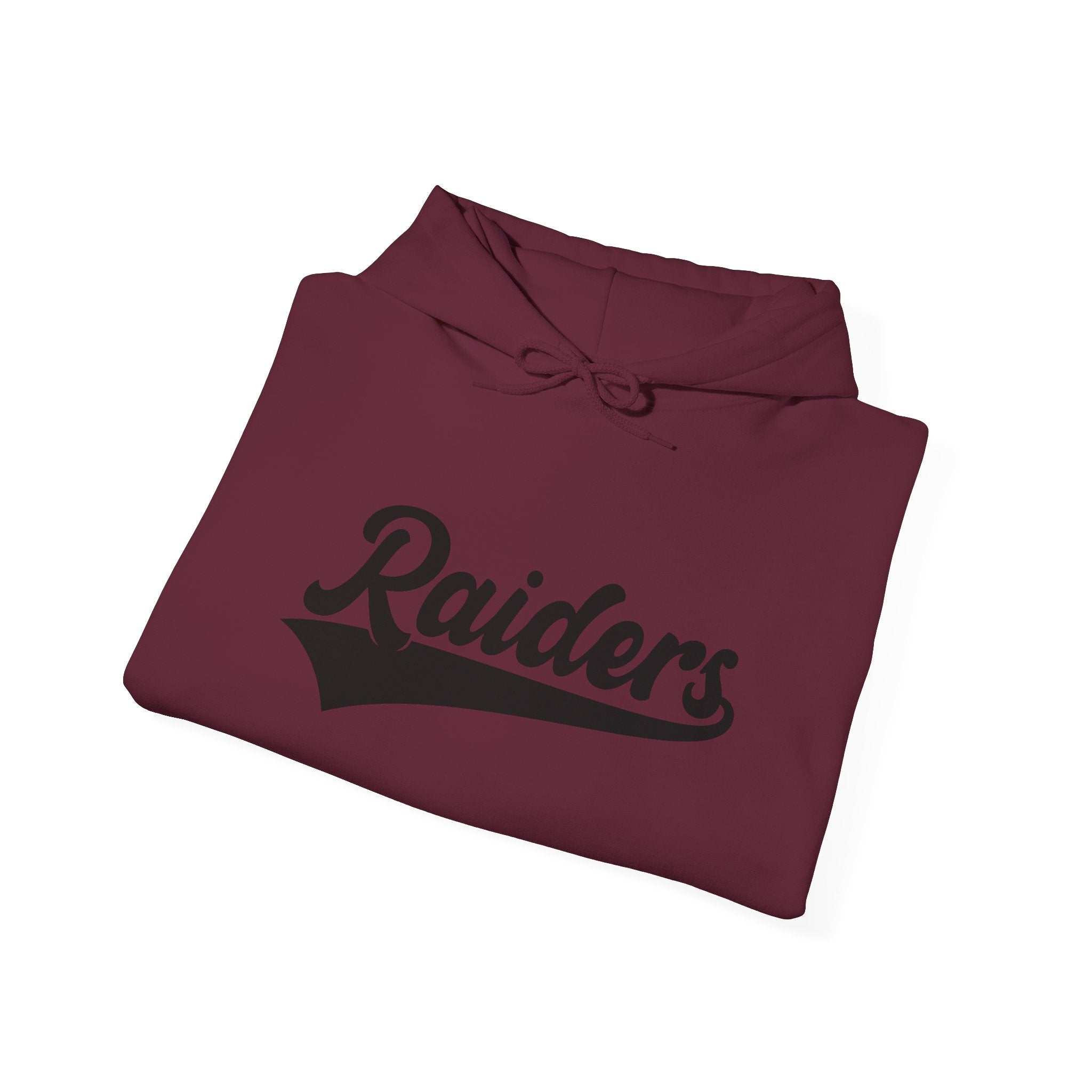 Pure Black Raiders Hoodie - Legendary Fanwear, Football Raiders Hoodie, Bold and Dominant, Ultimate Game-Day Gear, Football