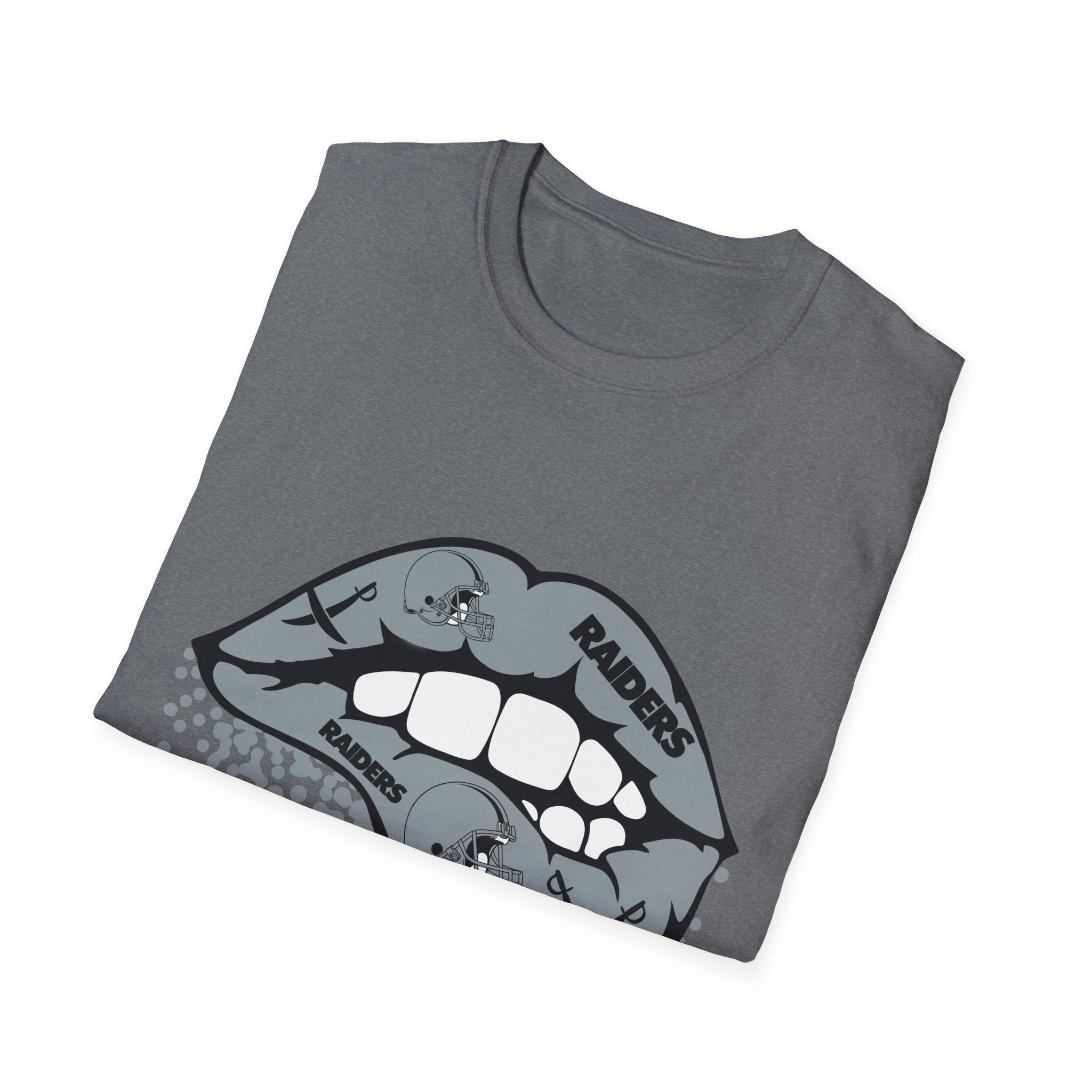 Lip Bite Raiders Unisex T-Shirt -Vintage Inspired Tee, Classic Shirt, Football Fan Shirt, Team Sports Top, Soft Cotton Jersey