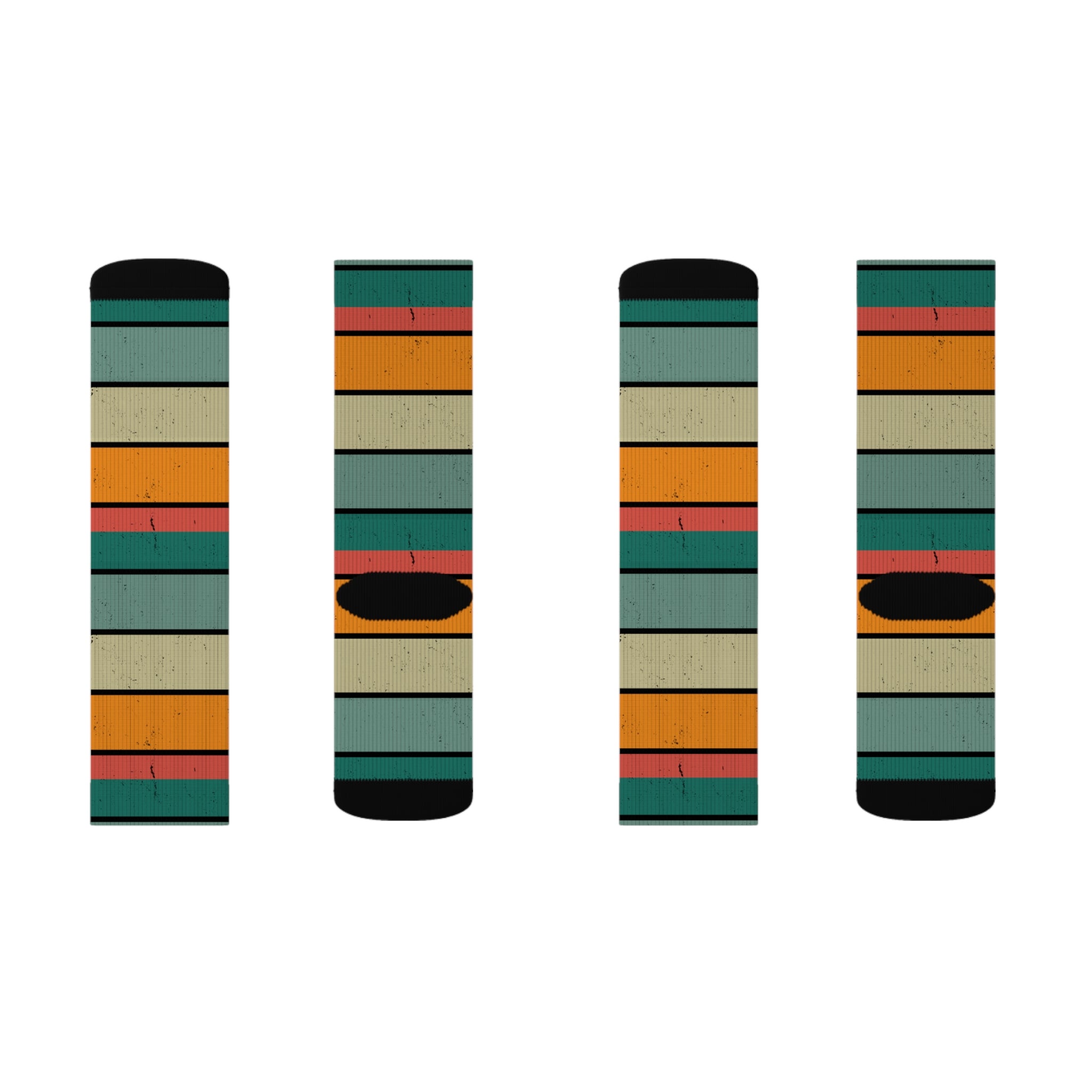 Colorful Retro Classic Striped Socks, Cute Athletic Crew socks, Patterned Socks Warm Crew Socks, Socks for everyday wear