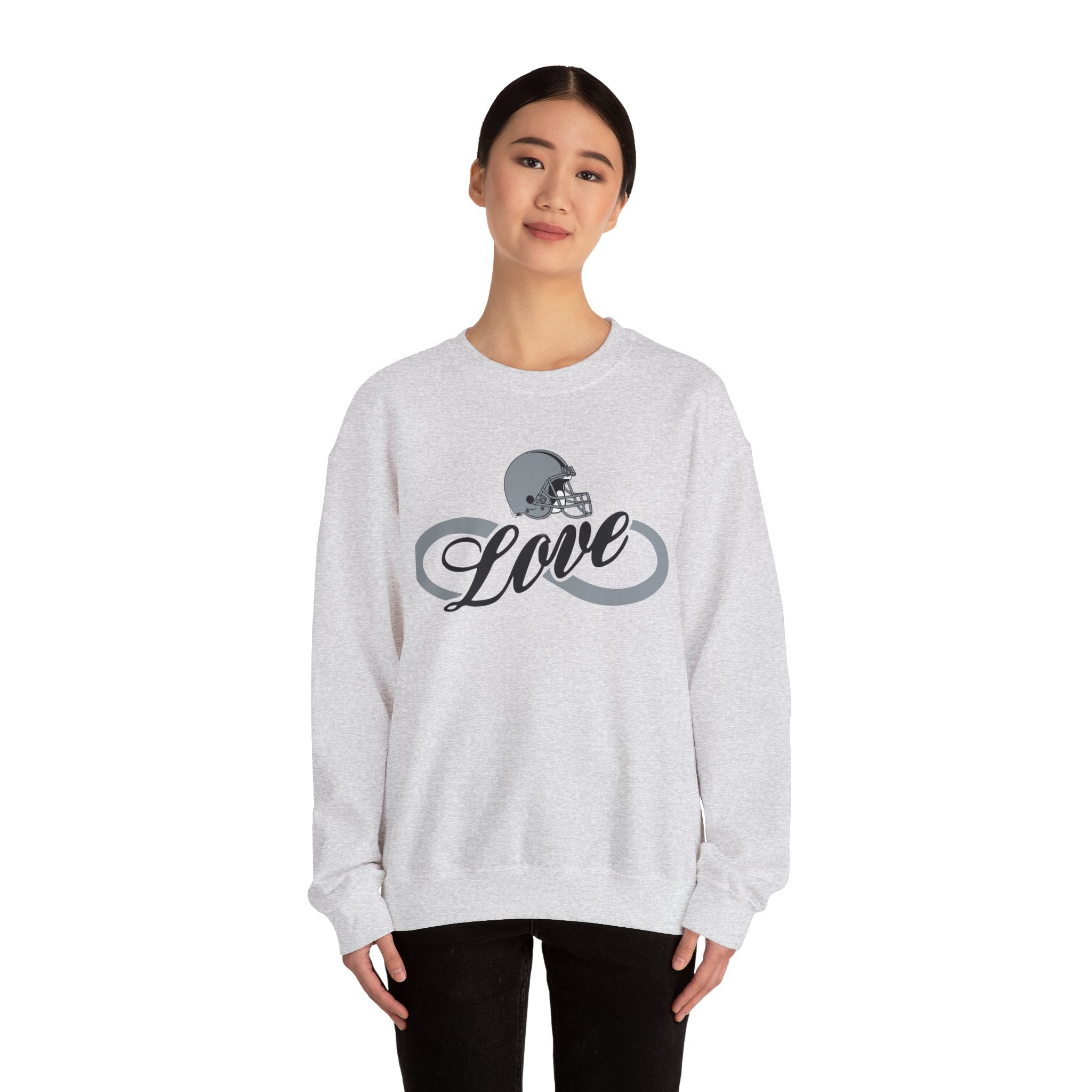 Love for Raiders Football Fan Sweatshirt, Unisex Sweatshirt, Football Fan Sweatshirt, Casual Sweatshirt, Summer Fit Sweatshirt