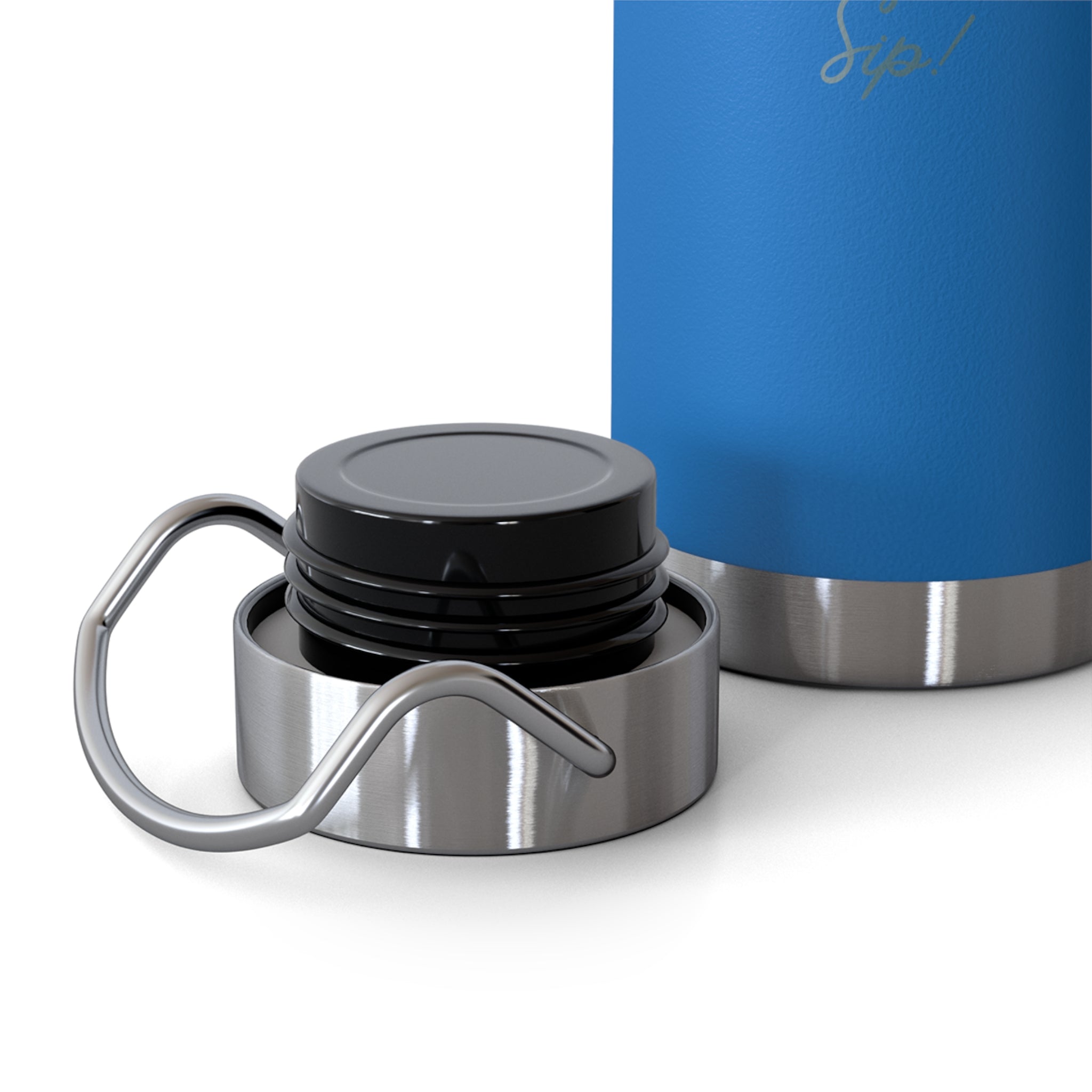 "If You Look at Me Take A Sip" Copper Water Bottle, Inspirational Quote, Gift Tumbler, 22oz, Motivational Drinkware, Stainless Steel Thermos