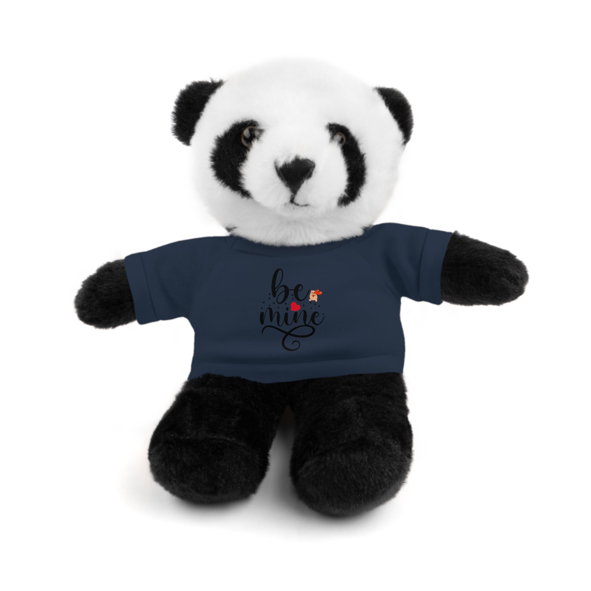 Lovely Panda Plushy, Be Mine, Stuffed Animals Shirt Printed, Suitable for Soft Valentine's Day Gift for Her, Him